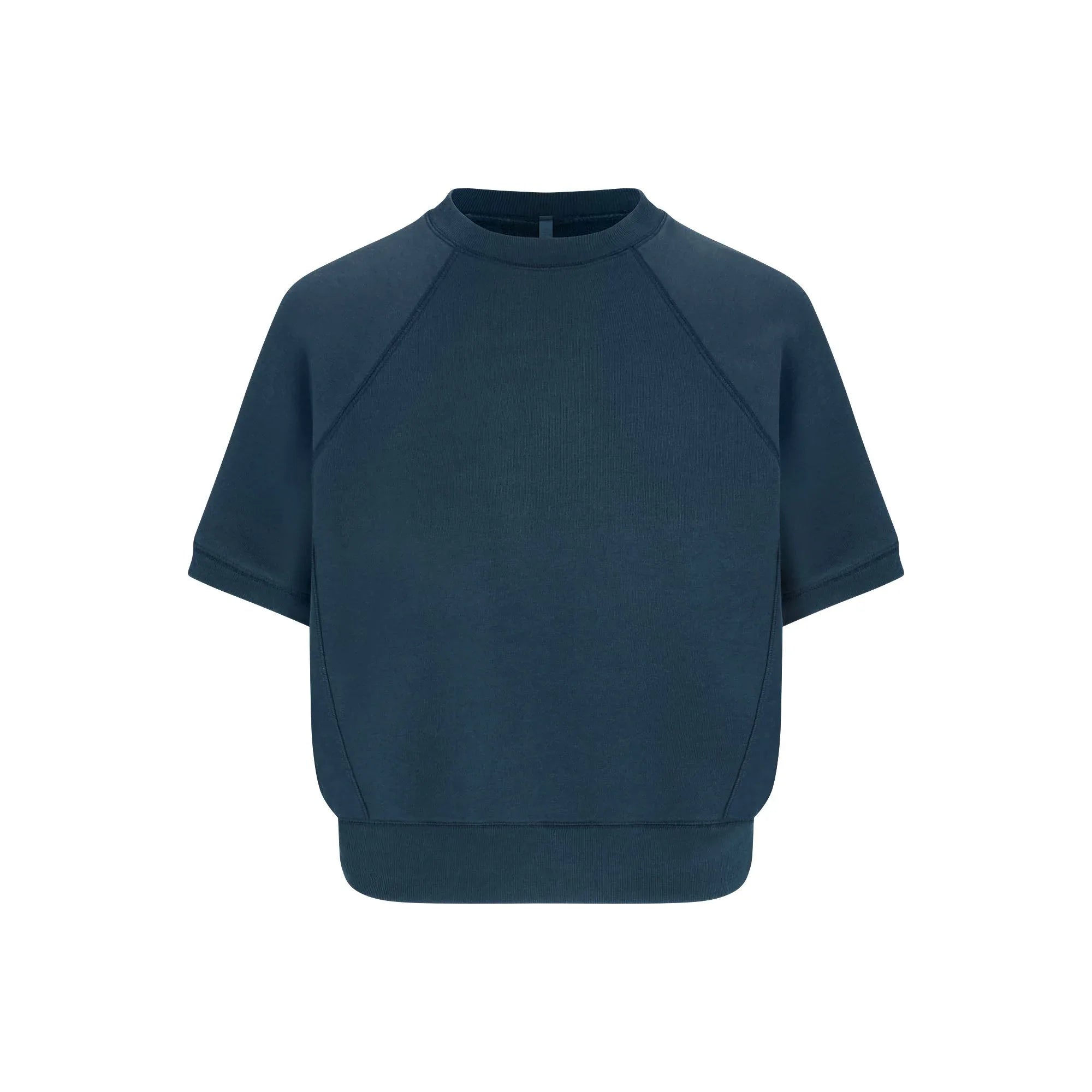 SKIMS FRENCH TERRY RAGLAN SHORT SLEEVE SWEATSHIRT | INDIGO - SWEATSHIRT - My Suti