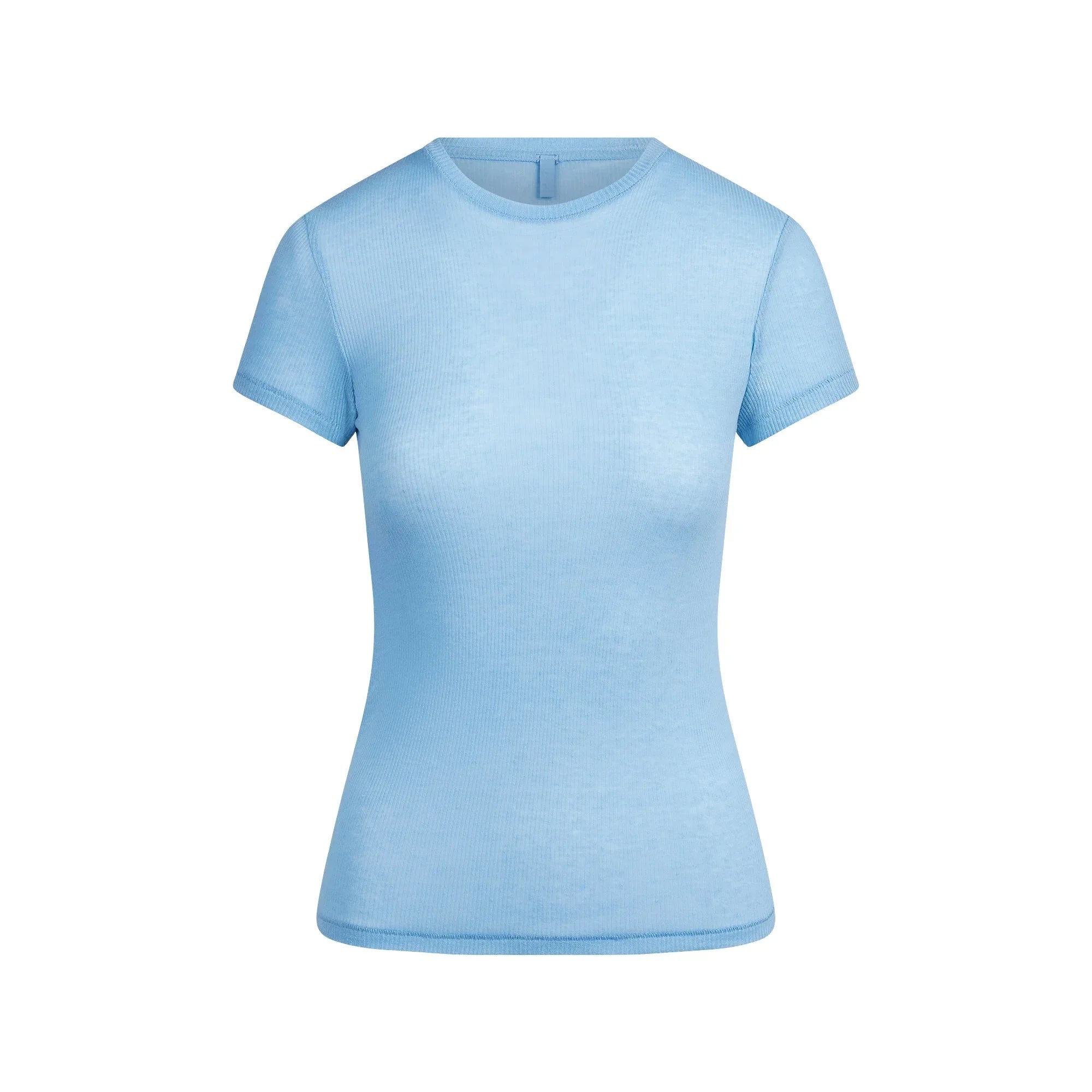 SKIMS SHEER COTTON T-SHIRT | BLUE BELL - TİŞÖRT - My Suti