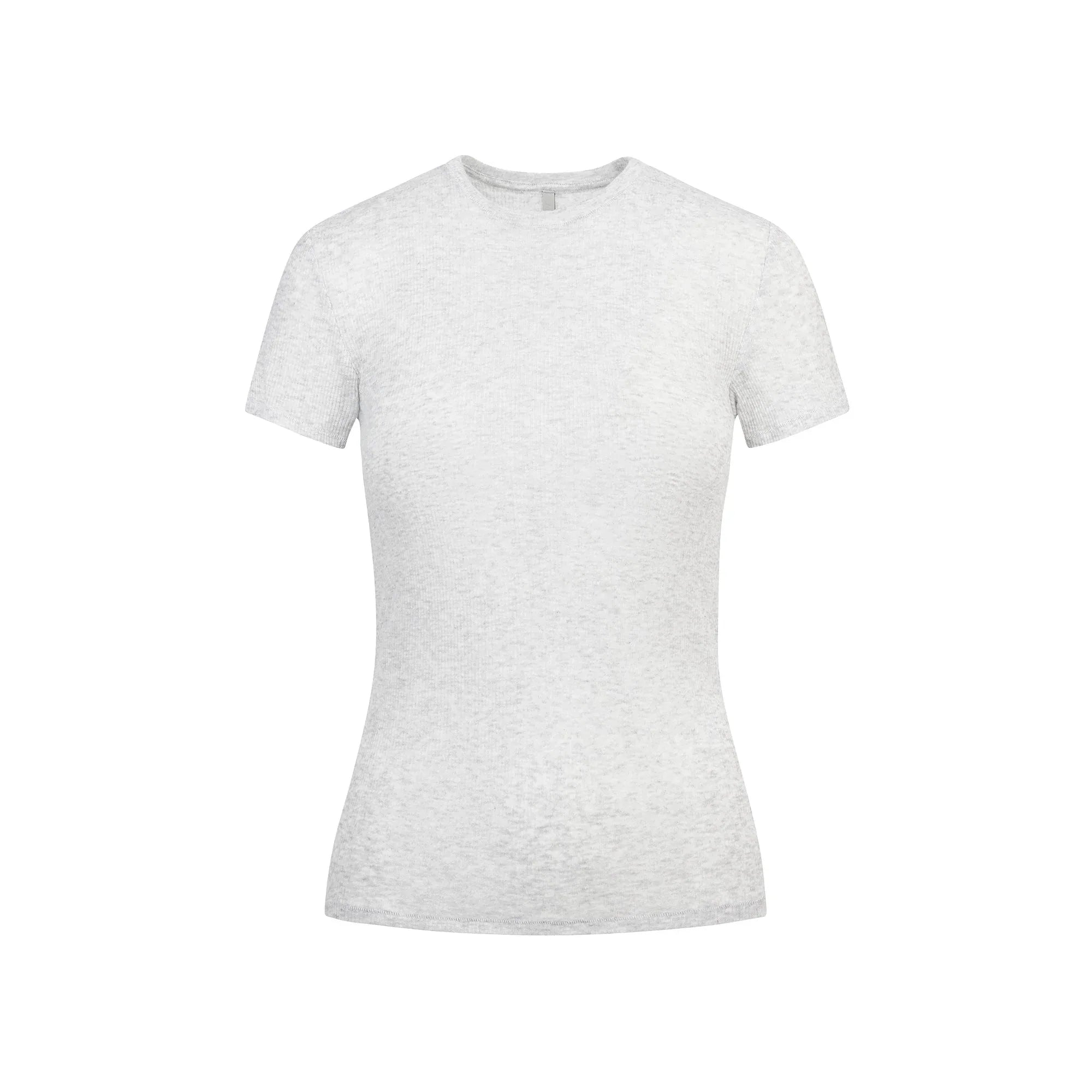 SKIMS SHEER COTTON T-SHIRT | LIGHT HEATHER GREY - TİŞÖRT - My Suti