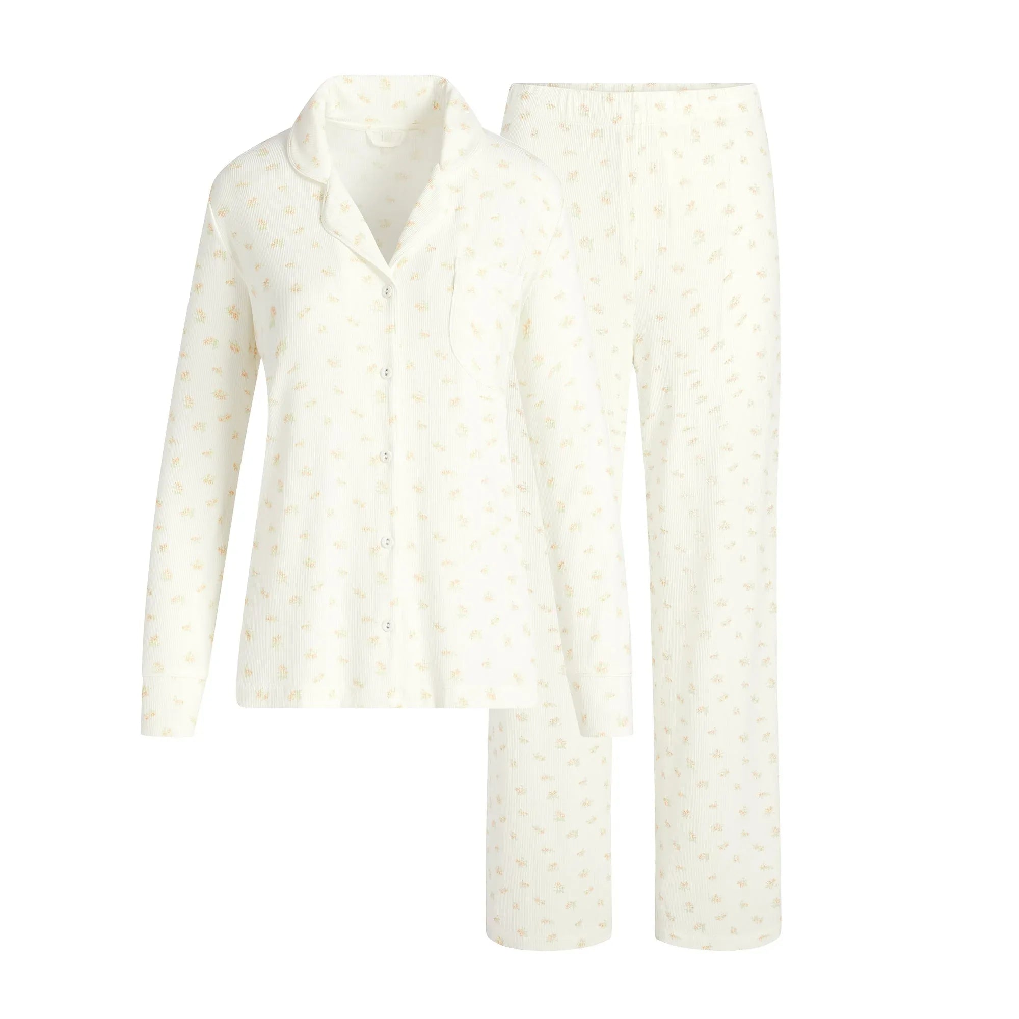 SKIMS SOFT LOUNGE SLEEP SET | MARBLE GARDEN PRINT - PİJAMA TAKIMI - My Suti