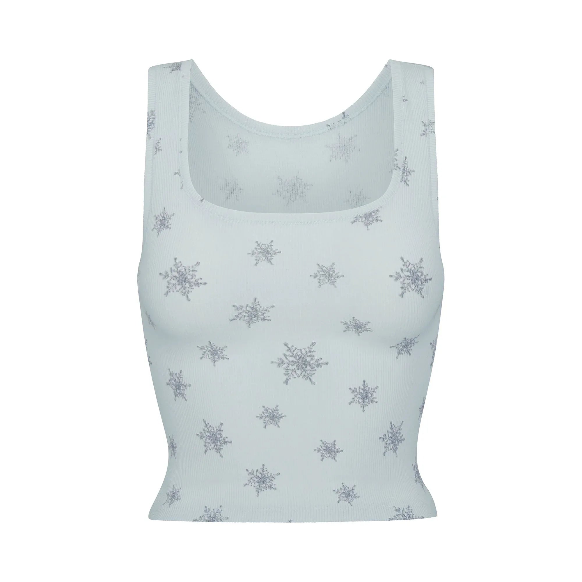 SKIMS COTTON RIB TANK AND LEGGING SET | FROST SNOWFLAKE PRINT - TAYT - My Suti