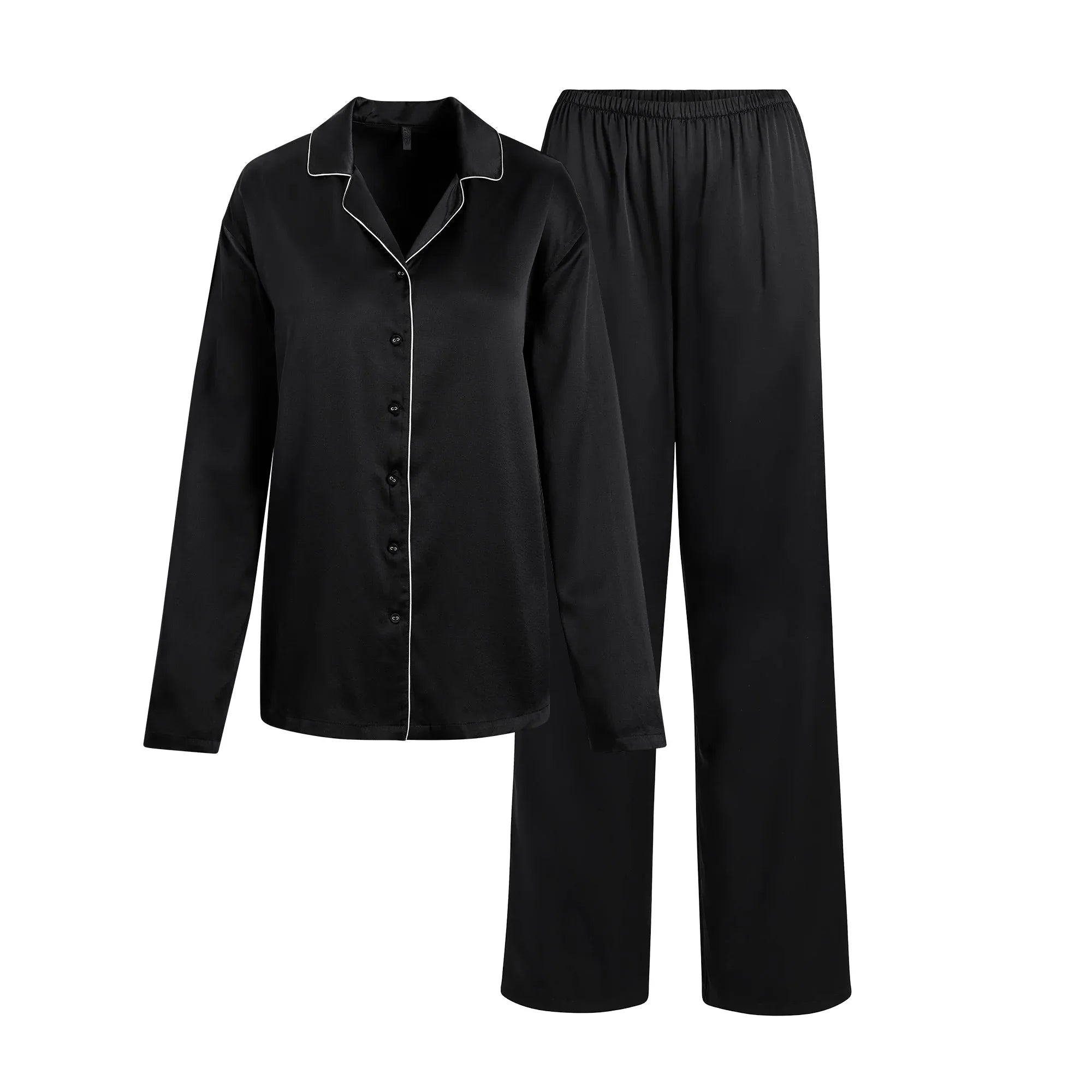 SKIMS SILK LONG SLEEP SET | ONYX - TAKIM - My Suti