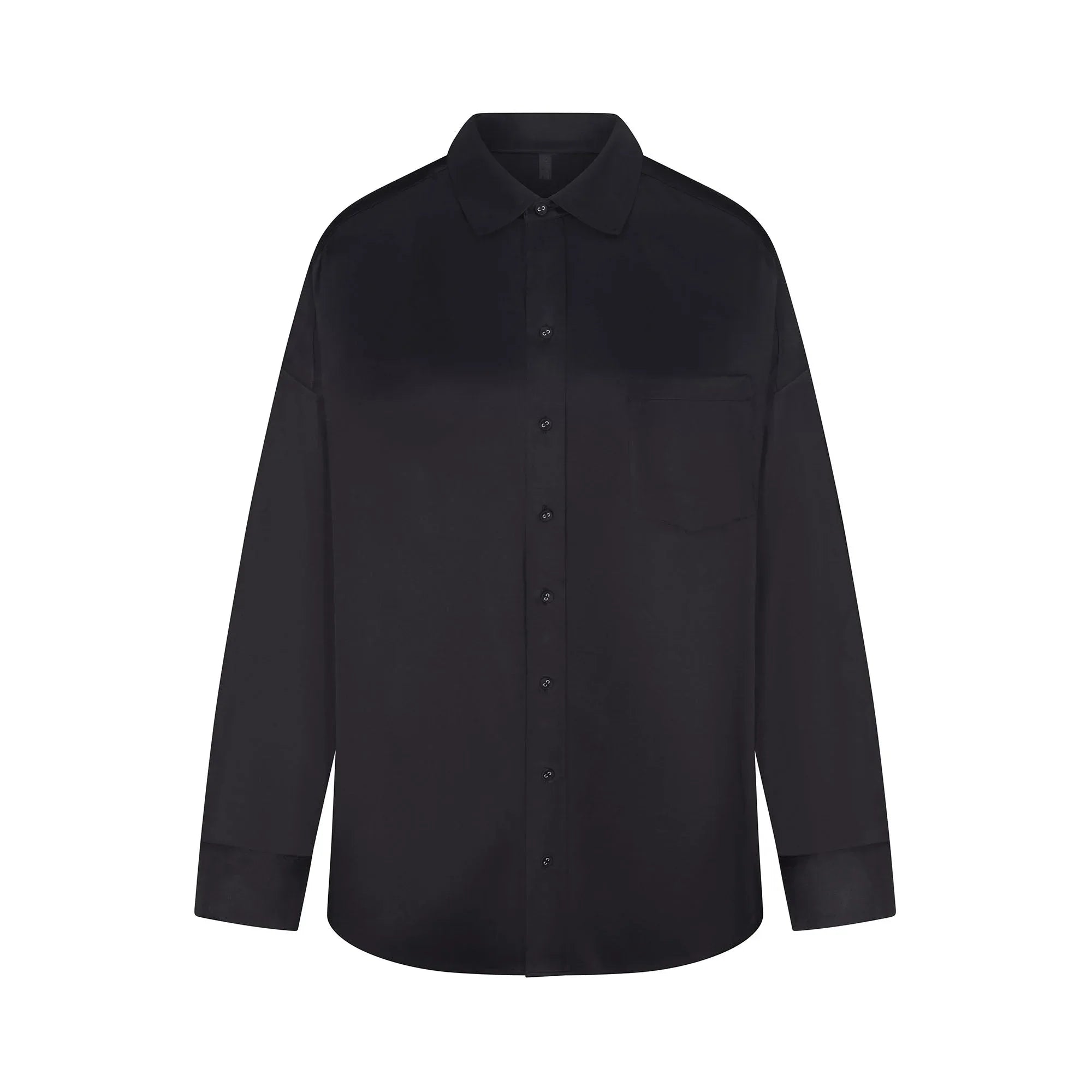 SKIMS SILK OVERSIZED LONG SLEEP SET | ONYX - PİJAMA TAKIMI - My Suti