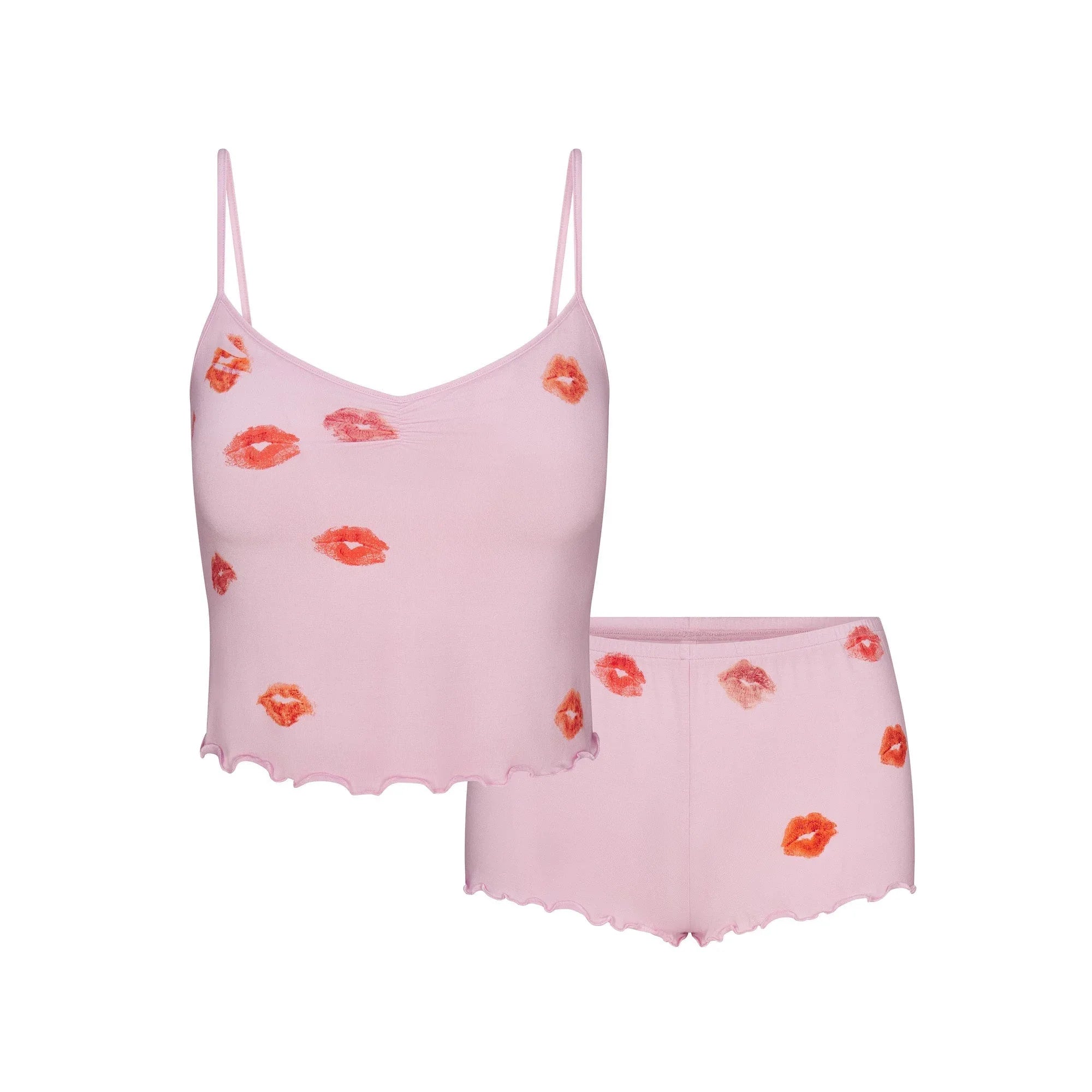 SKIMS SLEEP CAMI SET | CHERRY BLOSSOM LIPSTICK - TİŞÖRT - My Suti