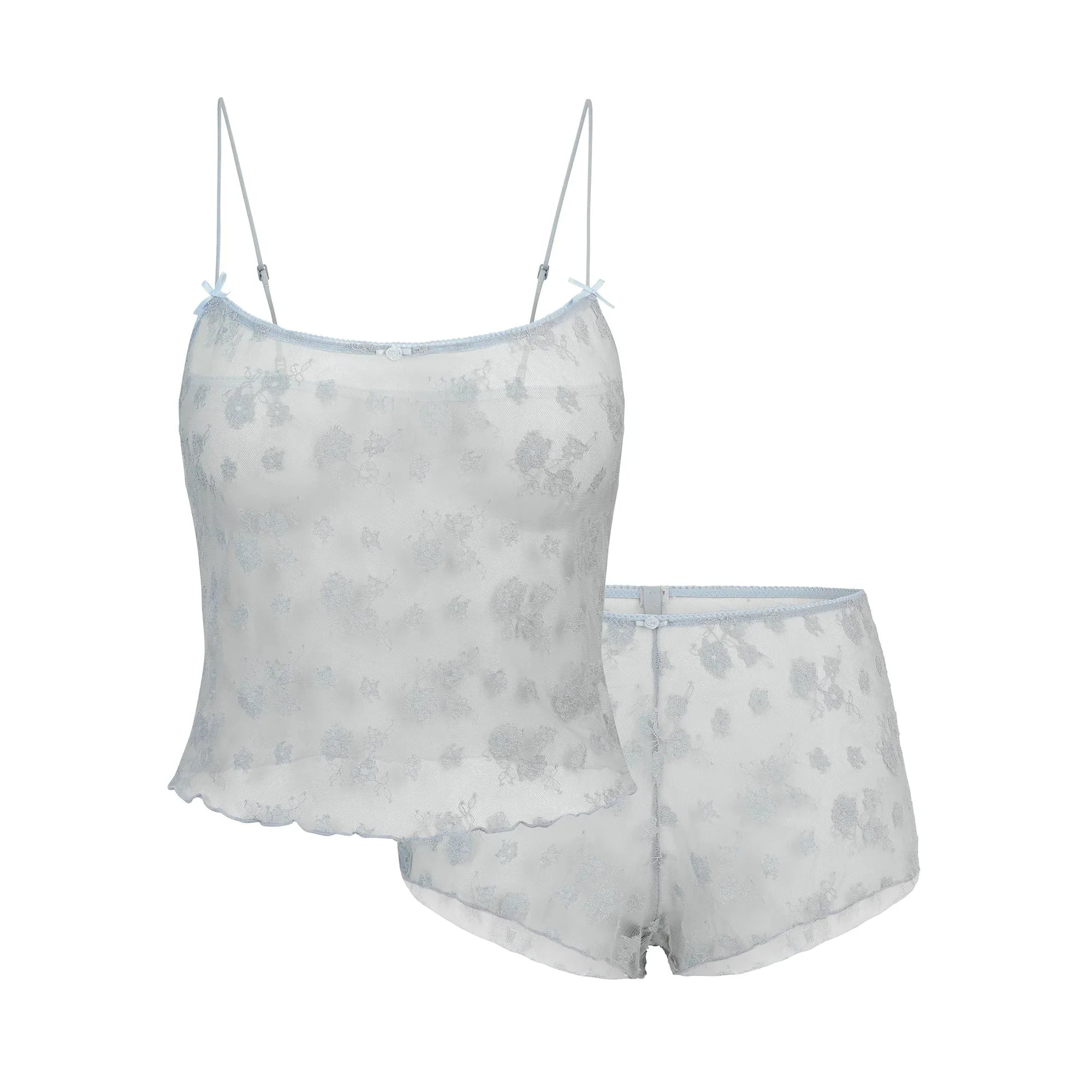 SKIMS SPRING INTIMATES CAMI AND SHORT SET | MERCURY TWO TONE - TAKIM - My Suti