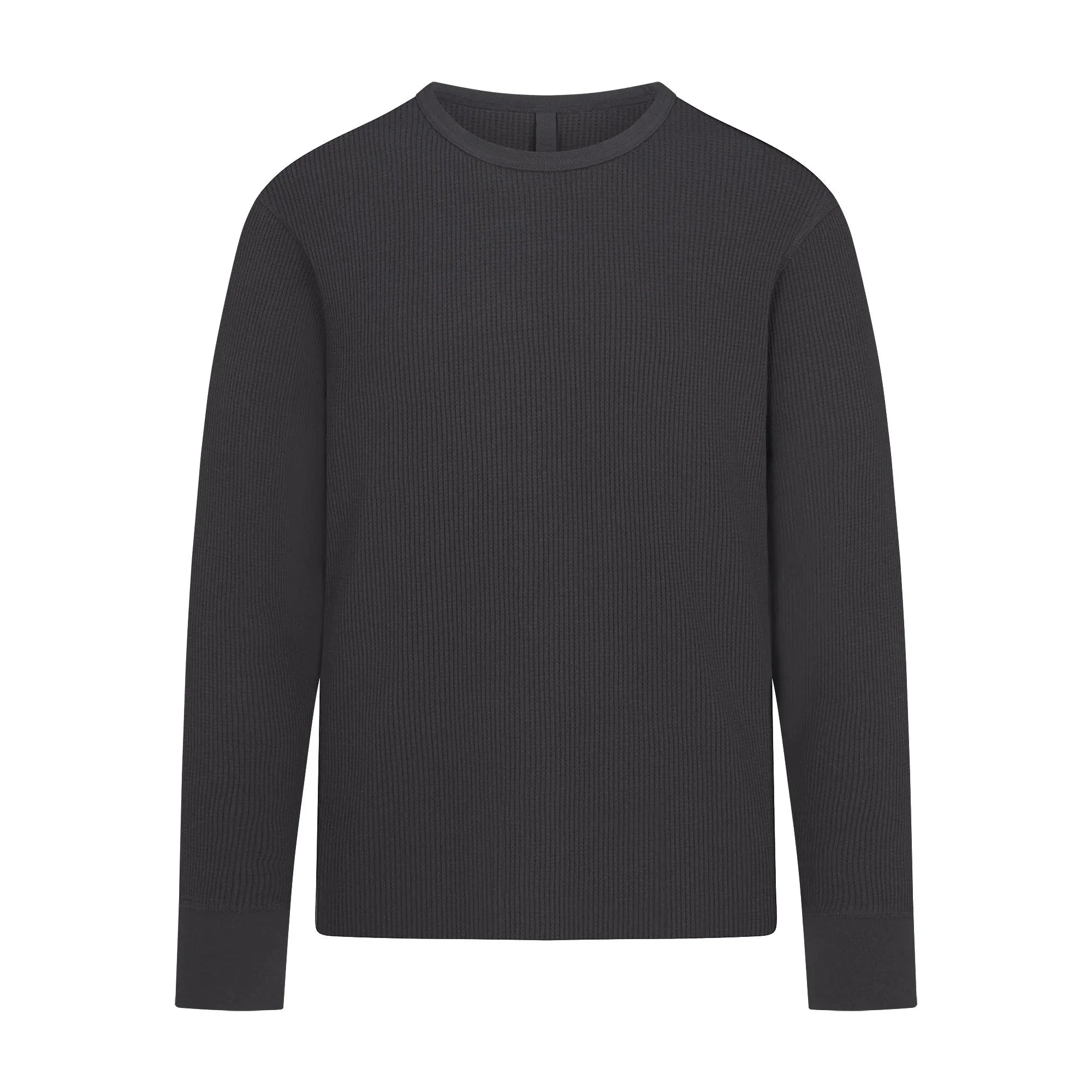 SKIMS WAFFLE MENS LONG SLEEVE T-SHIRT | ASH - TİŞÖRT - My Suti