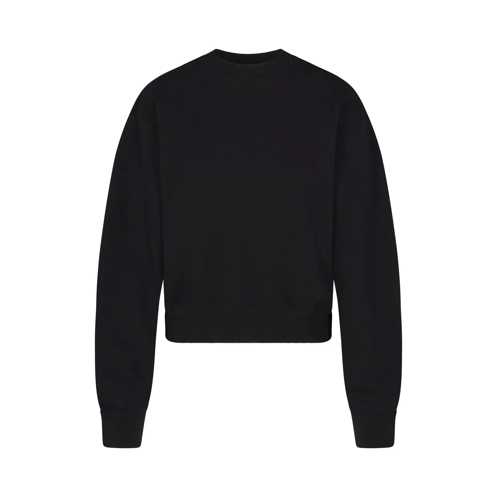 SKIMS COTTON FLEECE CLASSIC CREWNECK | ONYX - KAZAK - My Suti