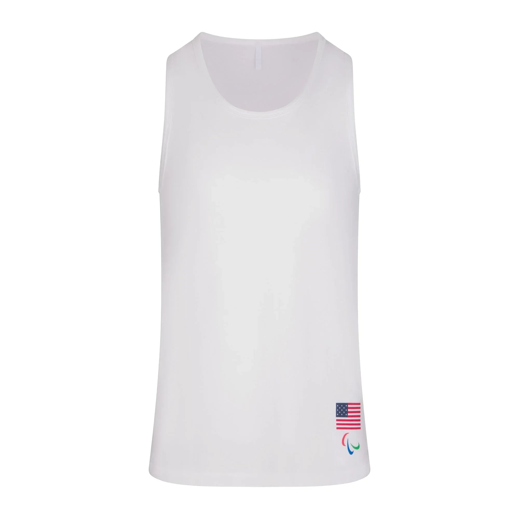 SKIMS FOR TEAM USA JERSEY SLEEP MENS PARALYMPIC TANK | WHITE - KAMİZ - My Suti