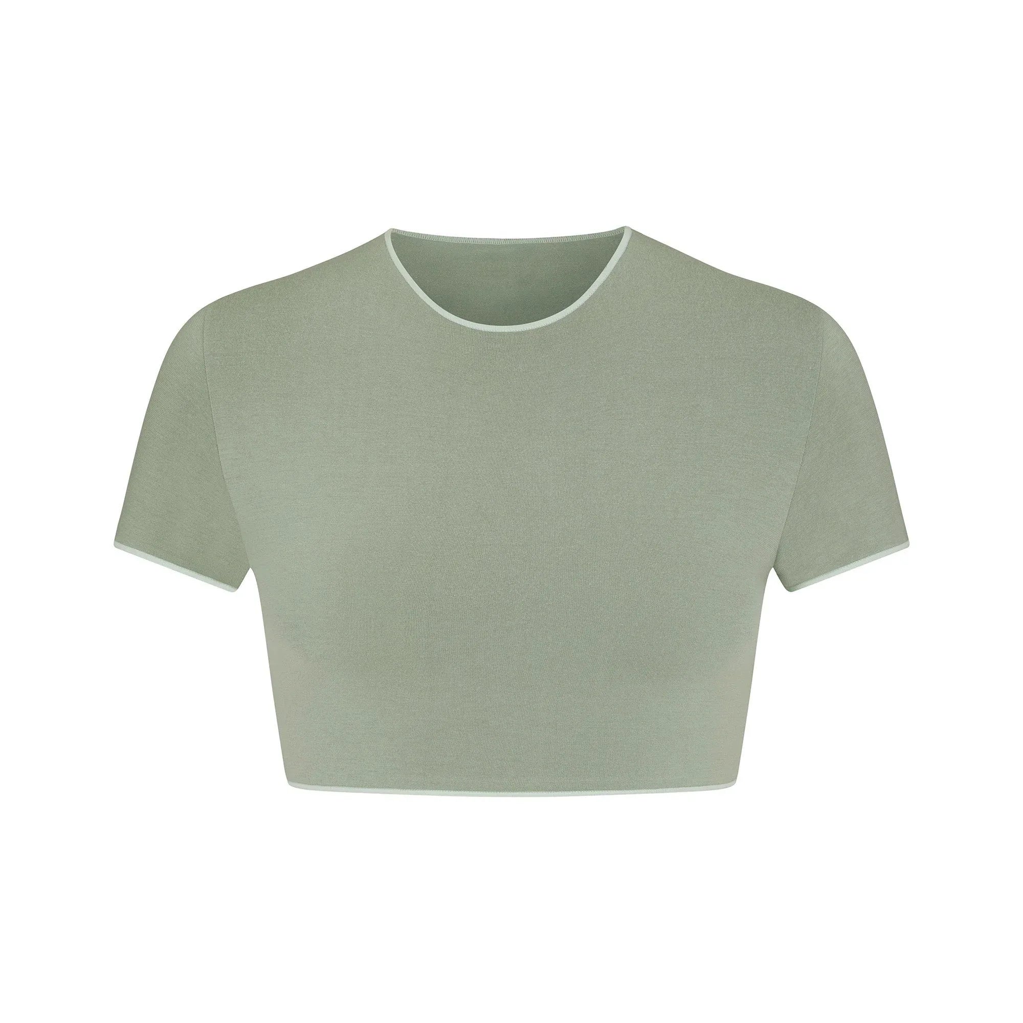 SKIMS SEAMLESS MODAL CROPPED T-SHIRT | MINERAL - TİŞÖRT - My Suti