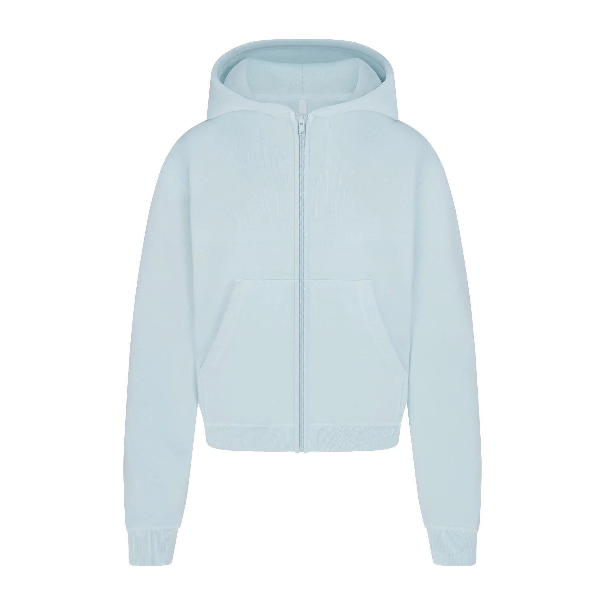 SKIMS FRENCH TERRY SHRUNKEN ZIP UP HOODIE | OPAL - KAPŞONLU ÜST - My Suti