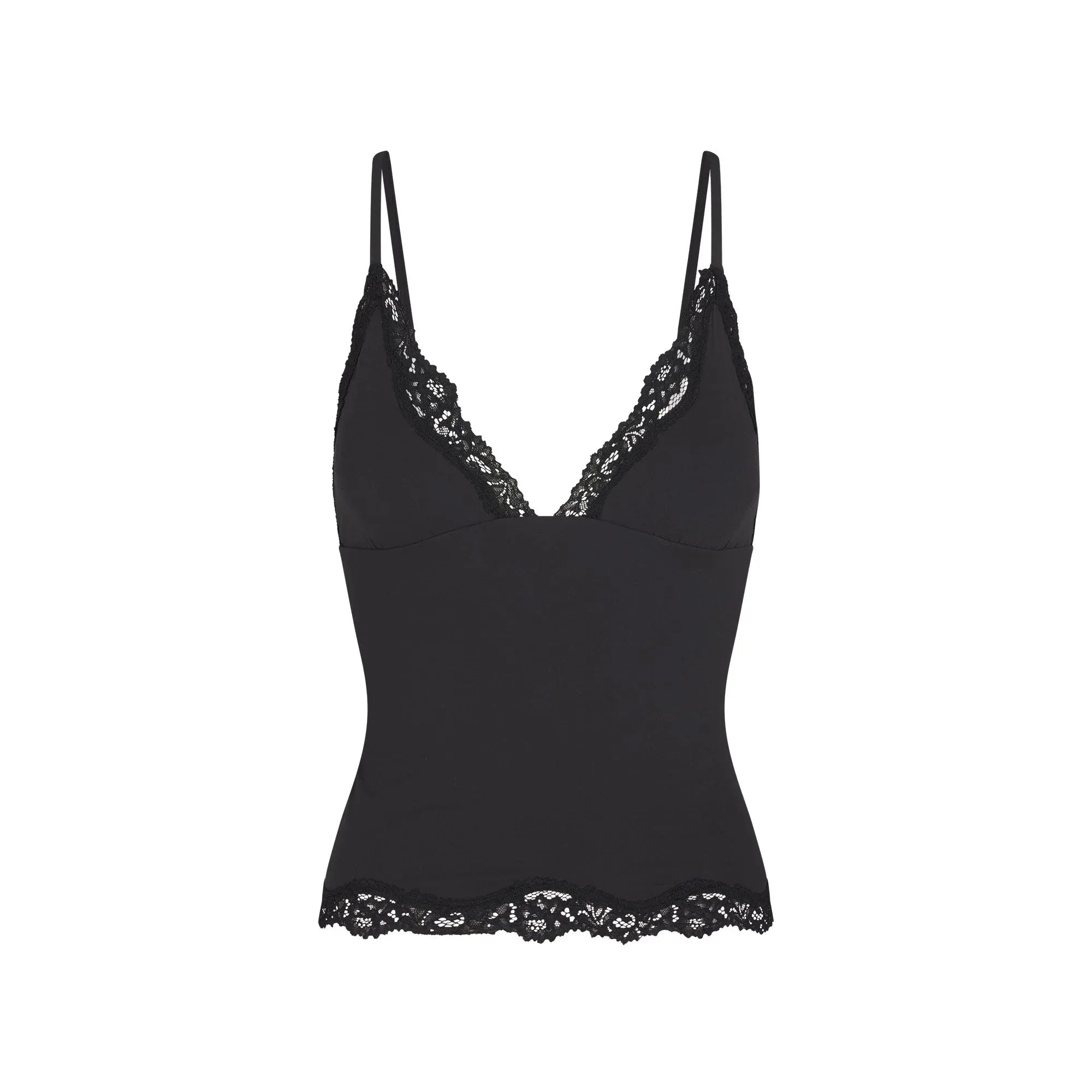 SKIMS FITS EVERYBODY LACE TRIANGLE CAMI | ONYX - TİŞÖRT - My Suti