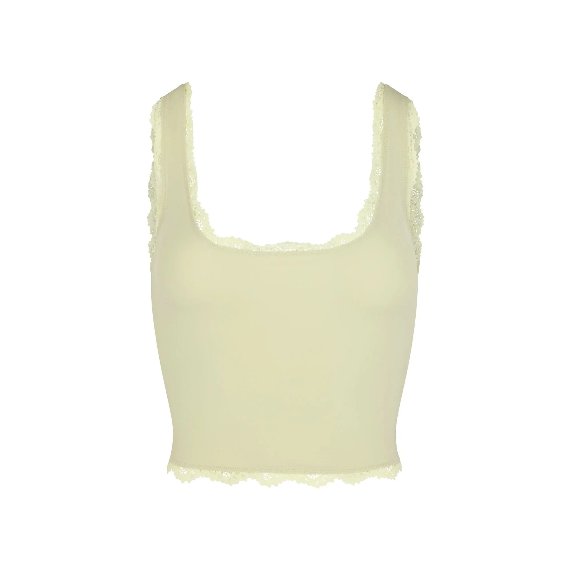 SKIMS FITS EVERYBODY LACE TANK | SAGE - TİŞÖRT - My Suti