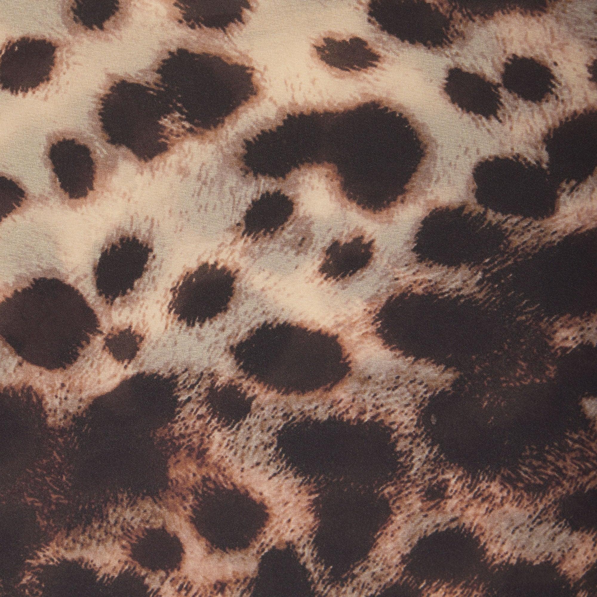 SKIMS DOLCE&GABBANA MILKY SHEER LONG SKIRT | LEOPARD - ETEK - My Suti