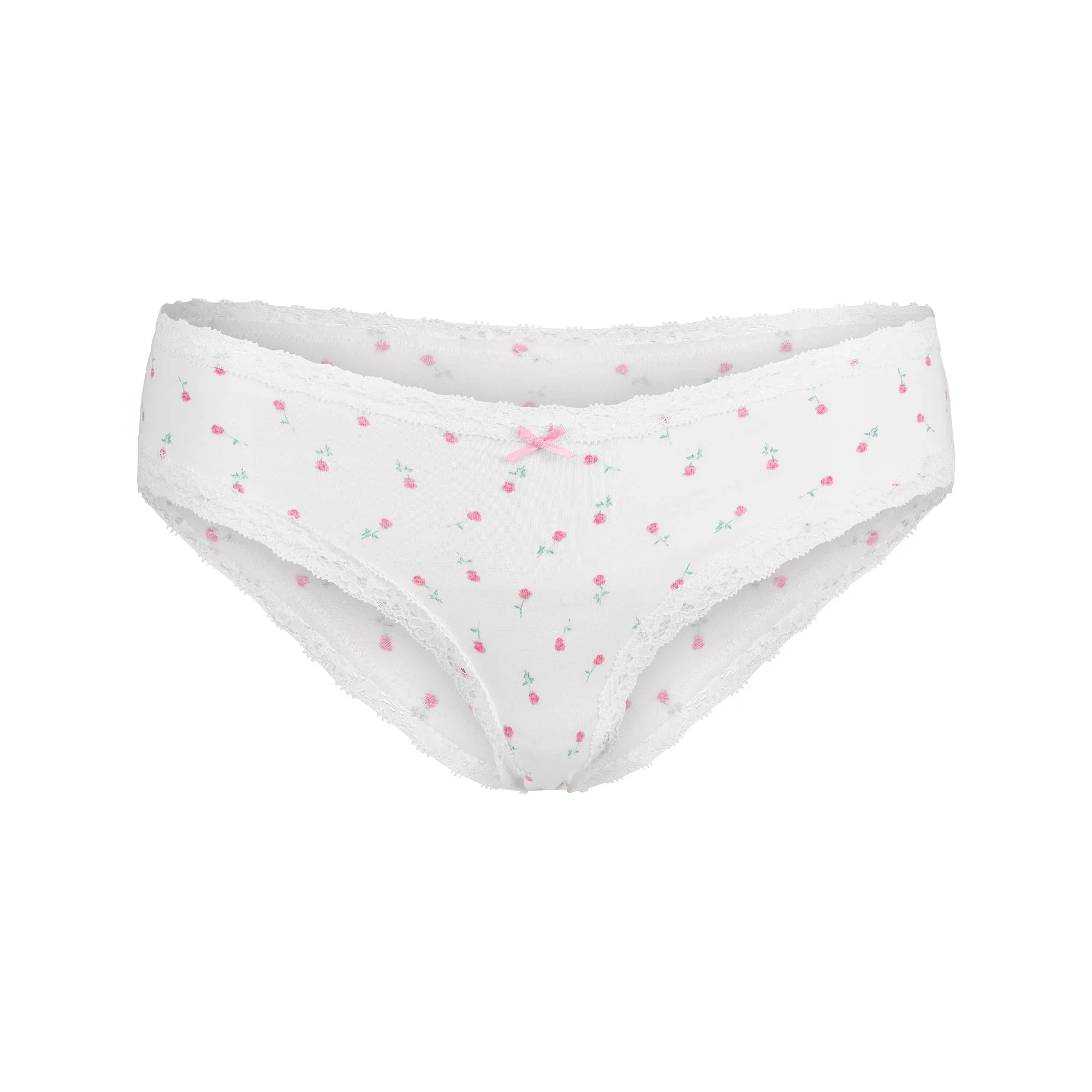 SKIMS LIGHTWEIGHT COTTON LACE BRIEF | SNOW DITSY ROSE PRINT - KÜLOT - My Suti