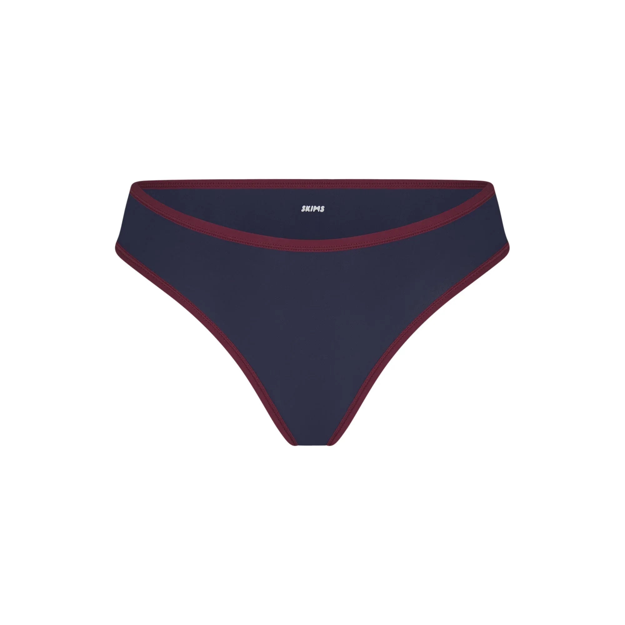 SKIMS FITS EVERYBODY CONTRAST TRIM CHEEKY BRIEF | NAVY - KÜLOT - My Suti