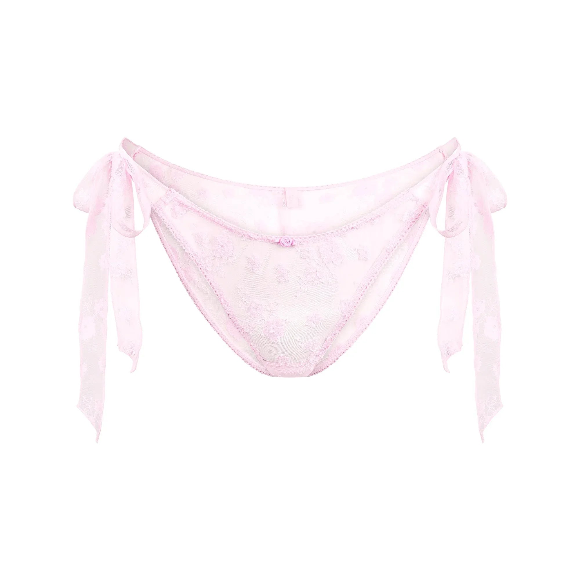 SKIMS SPRING INTIMATES TIE SIDE BRIEF | CHERRY BLOSSOM TWO TONE - KÜLOT - My Suti