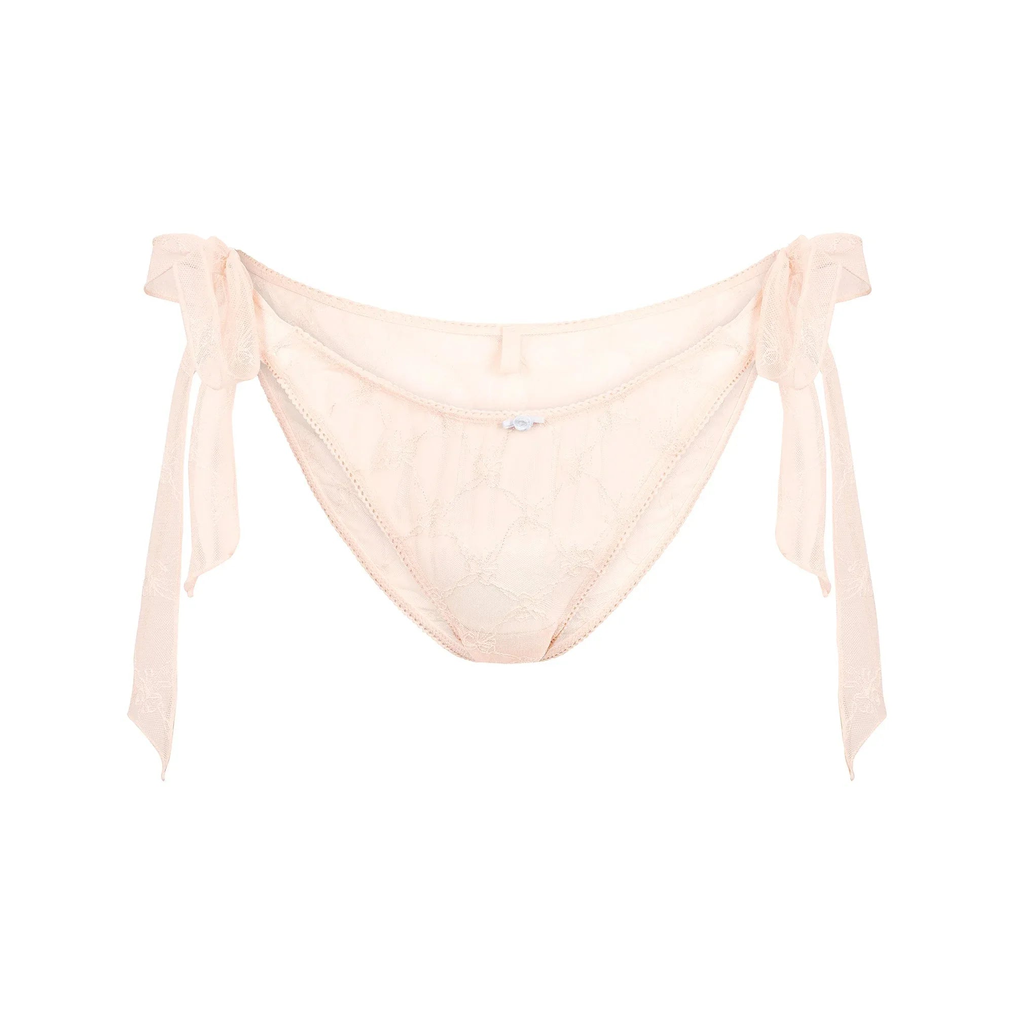 SKIMS SPRING INTIMATES TIE SIDE BRIEF | PRIMROSE BOW TULLE - KÜLOT - My Suti