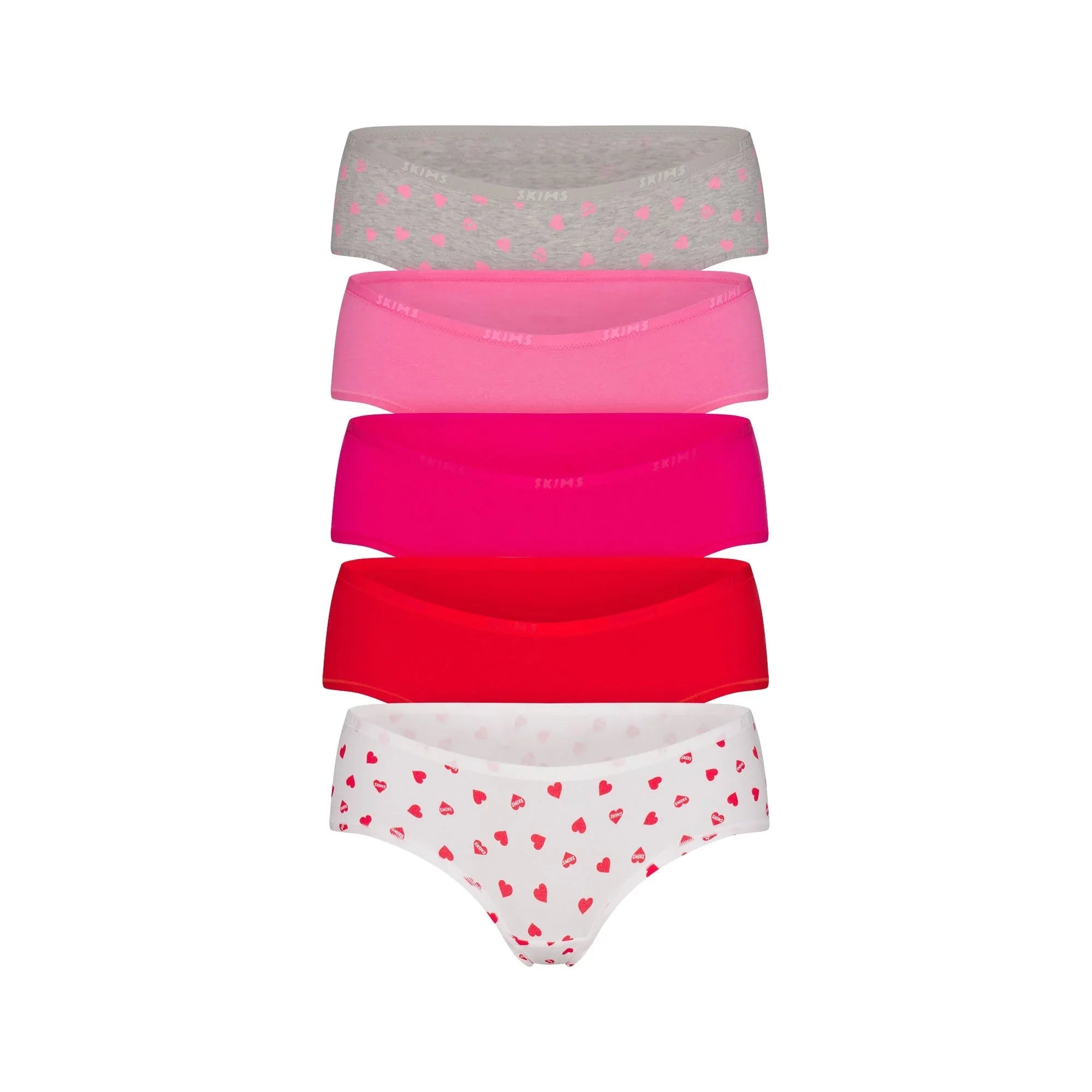 SKIMS COTTON LOGO HIPSTER 5-PACK | PUNCH MULTI - HİPSTER - My Suti