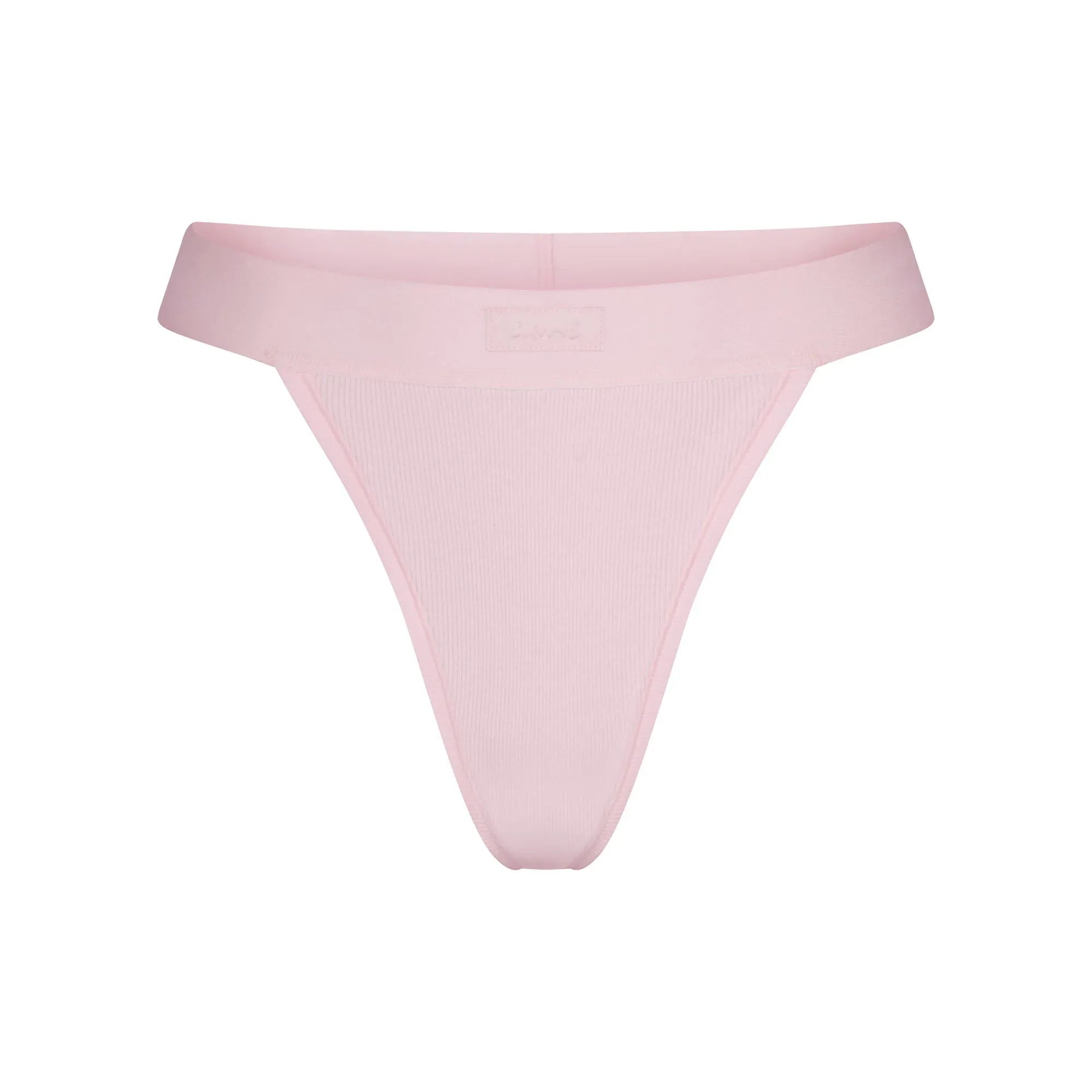 SKIMS COTTON RIB THONG | CHERRY BLOSSOM - İP BANT - My Suti