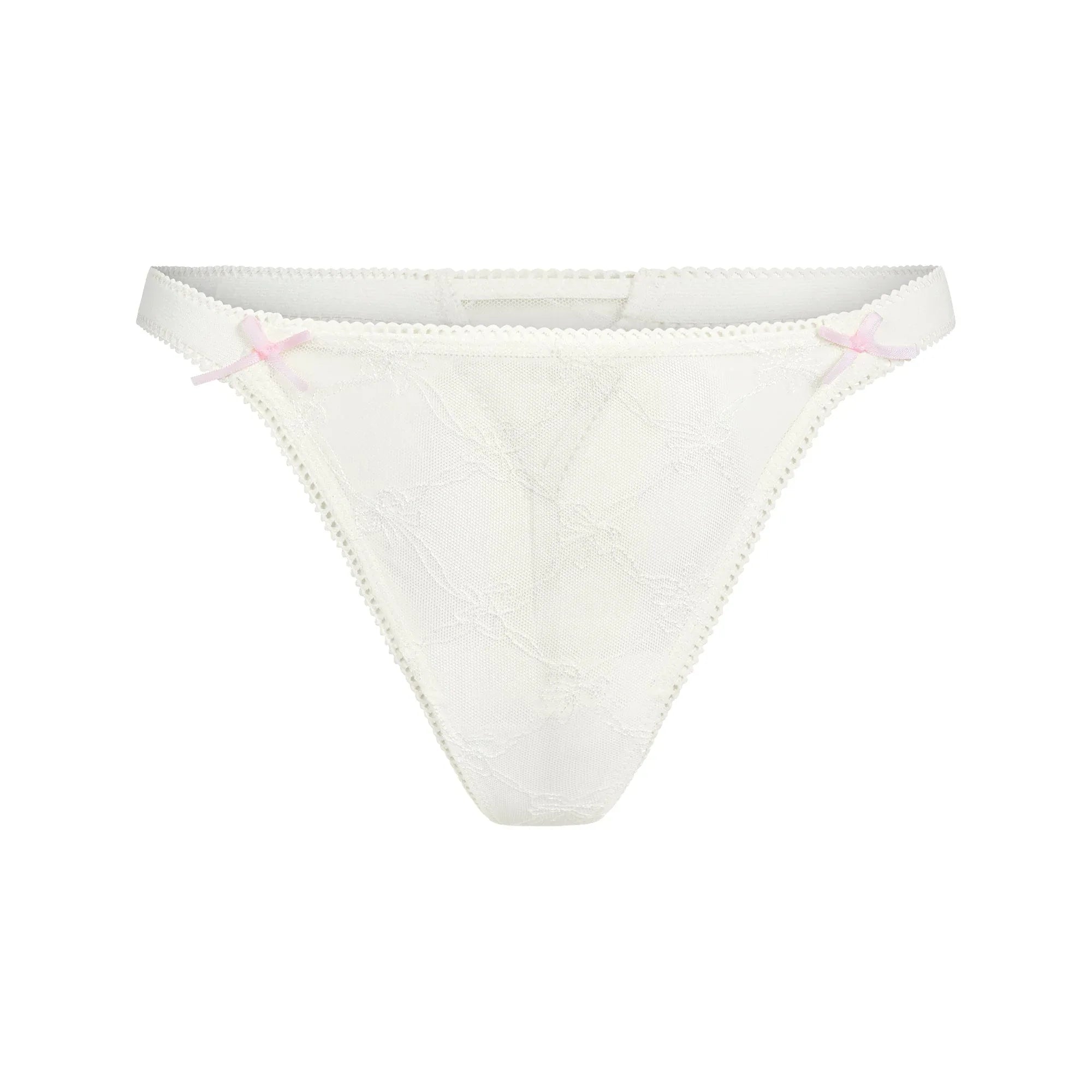 SKIMS SPRING INTIMATES STRING THONG | MARBLE BOW TULLE - İP THONG - My Suti