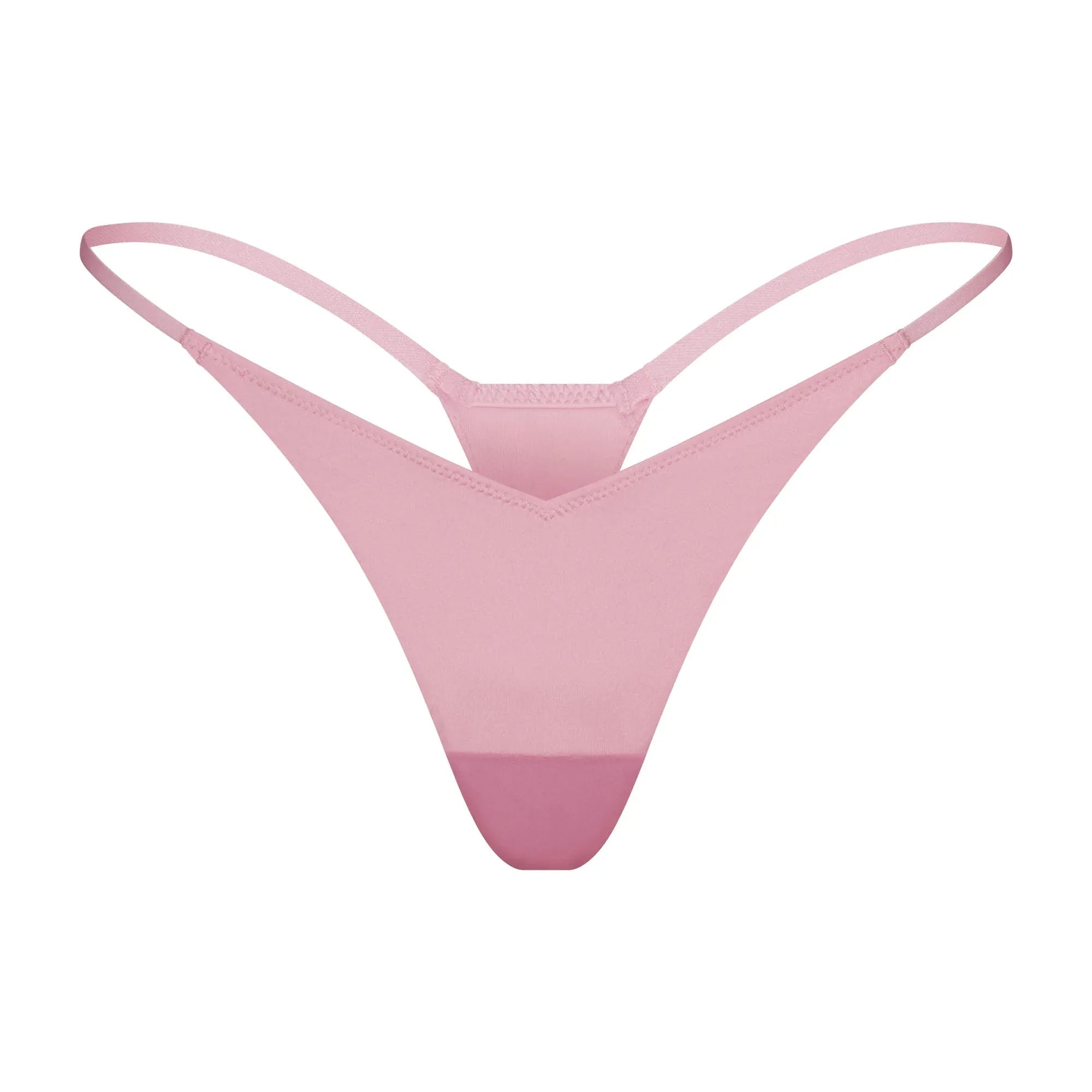 SKIMS SHINE FOUNDATIONS DEEP V FRONT STRING THONG | CHERRY BLOSSOM - İP THONG - My Suti