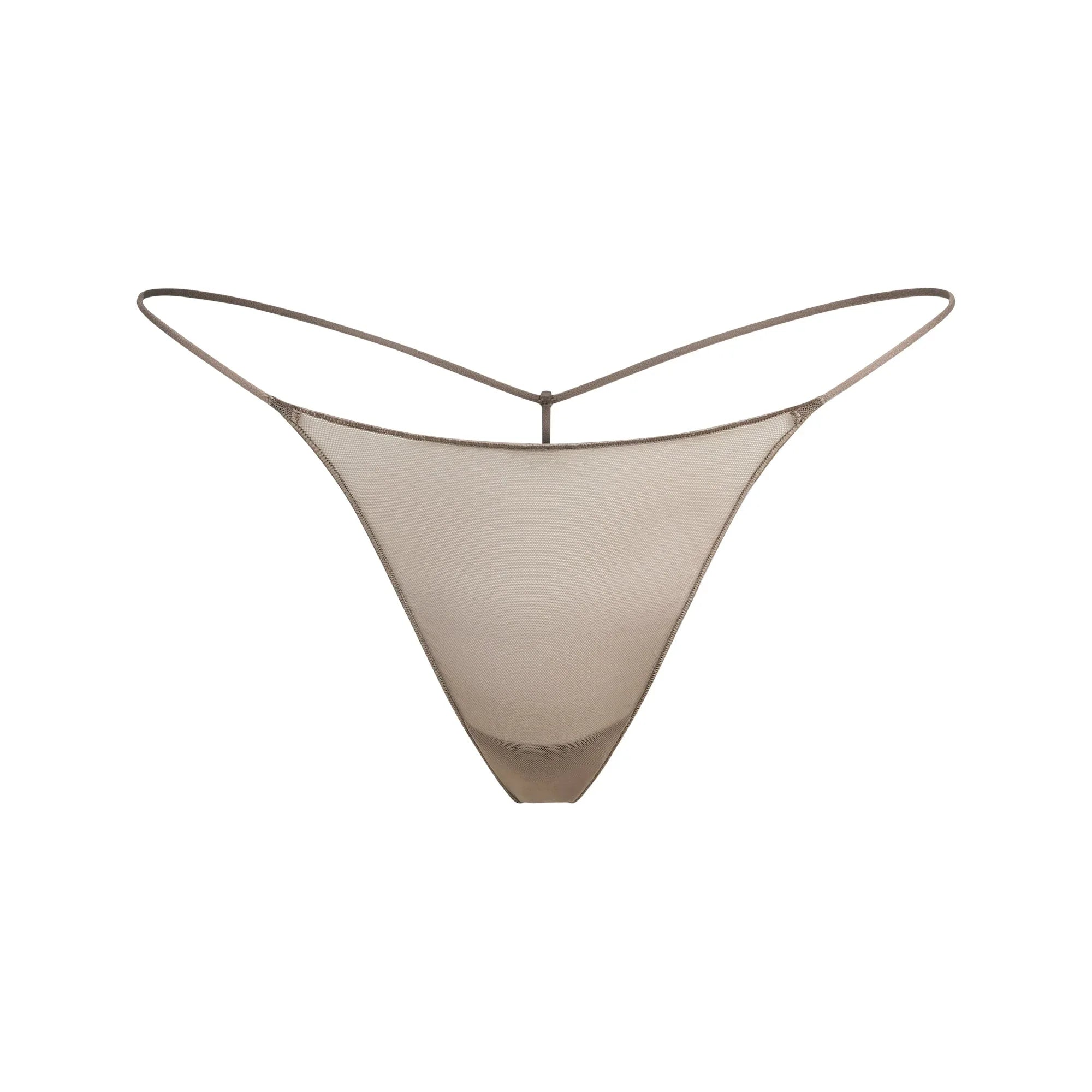 SKIMS ULTRA FINE MESH STRING THONG | TRUFFLE - İP THONG - My Suti