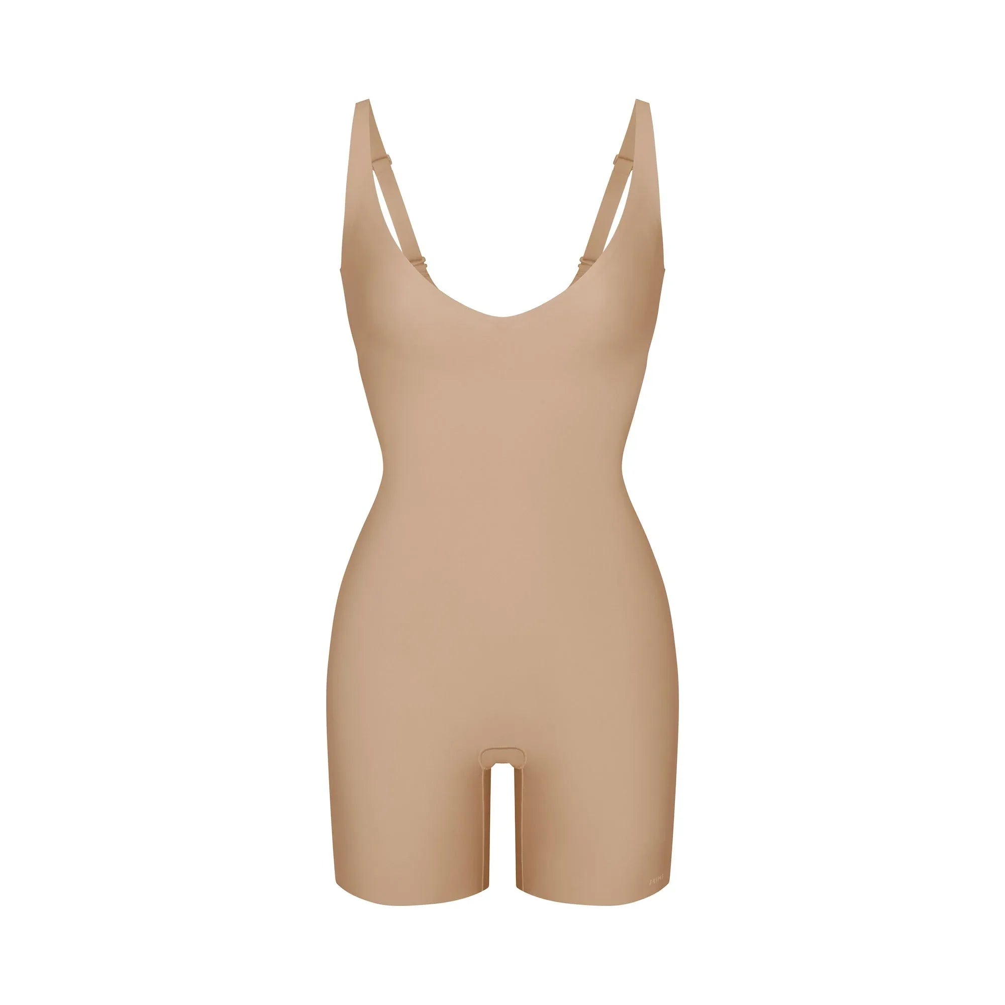 SKIMS BODY CORE SCULPT PLUNGE MID THIGH BODYSUIT | CLAY - BODYSUIT - My Suti