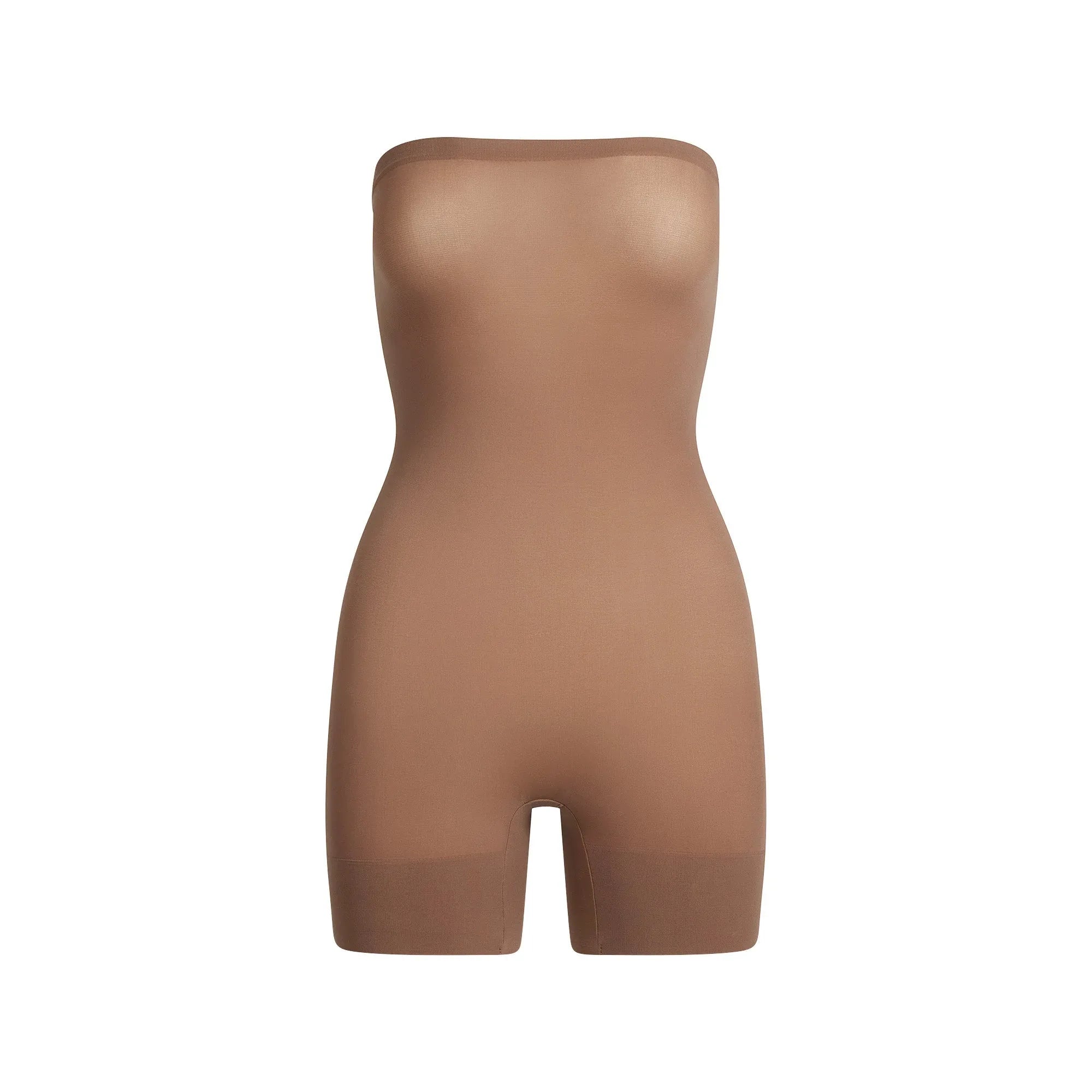 SKIMS SHEER SEAMLESS STRAPLESS SHORTIE BODYSUIT | JASPER - BODYSUIT - My Suti
