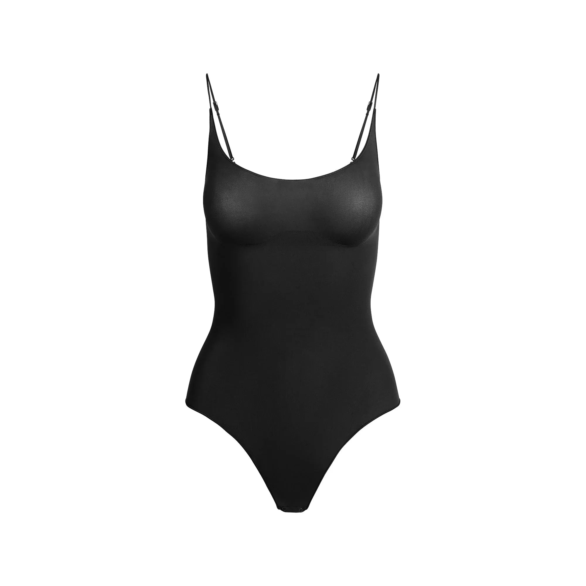 SKIMS SHEER SEAMLESS THONG BODYSUIT | ONYX - BODYSUIT - My Suti