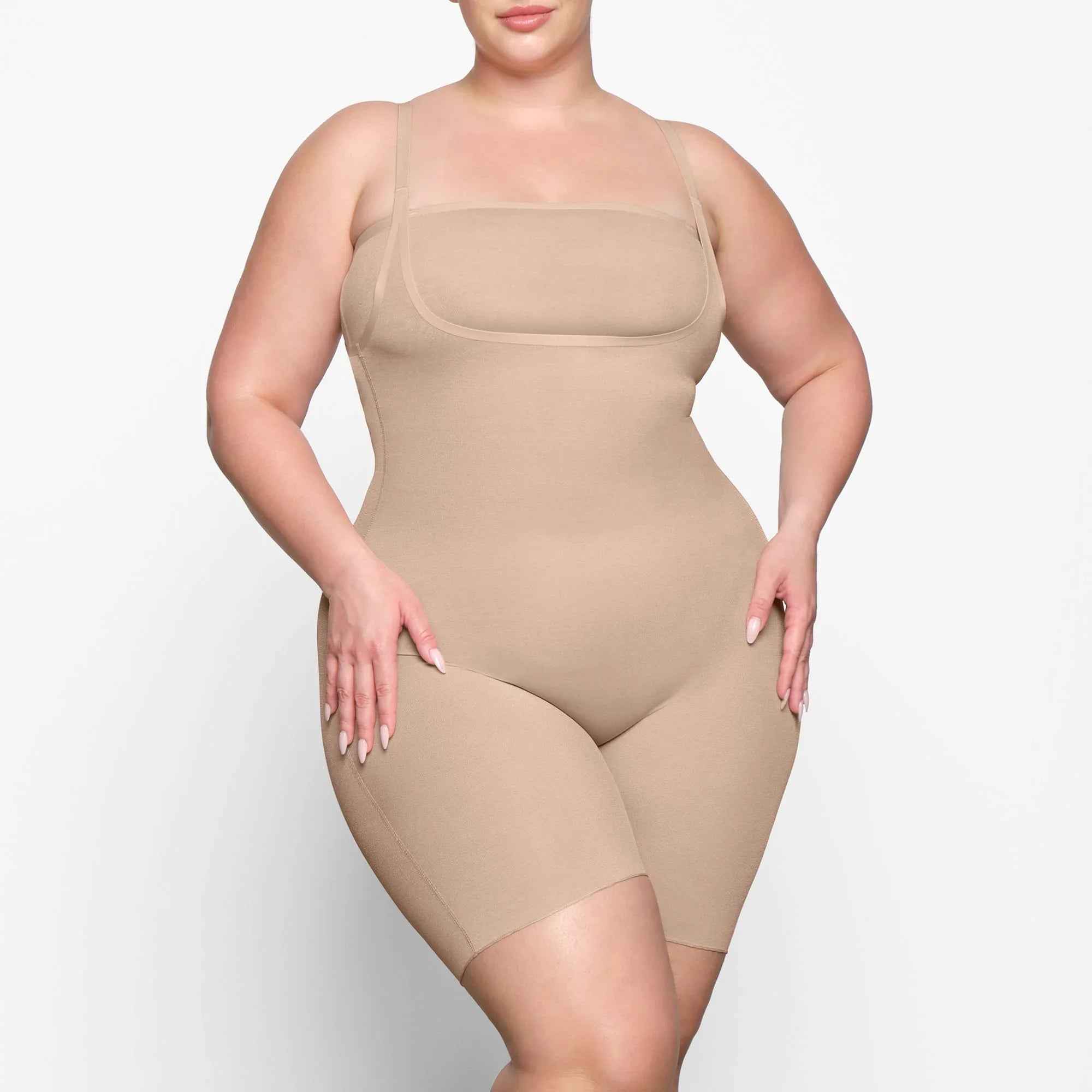 SKIMS SHEER SCULPT OPEN BUST BODYSUIT | CLAY - BODY - My Suti