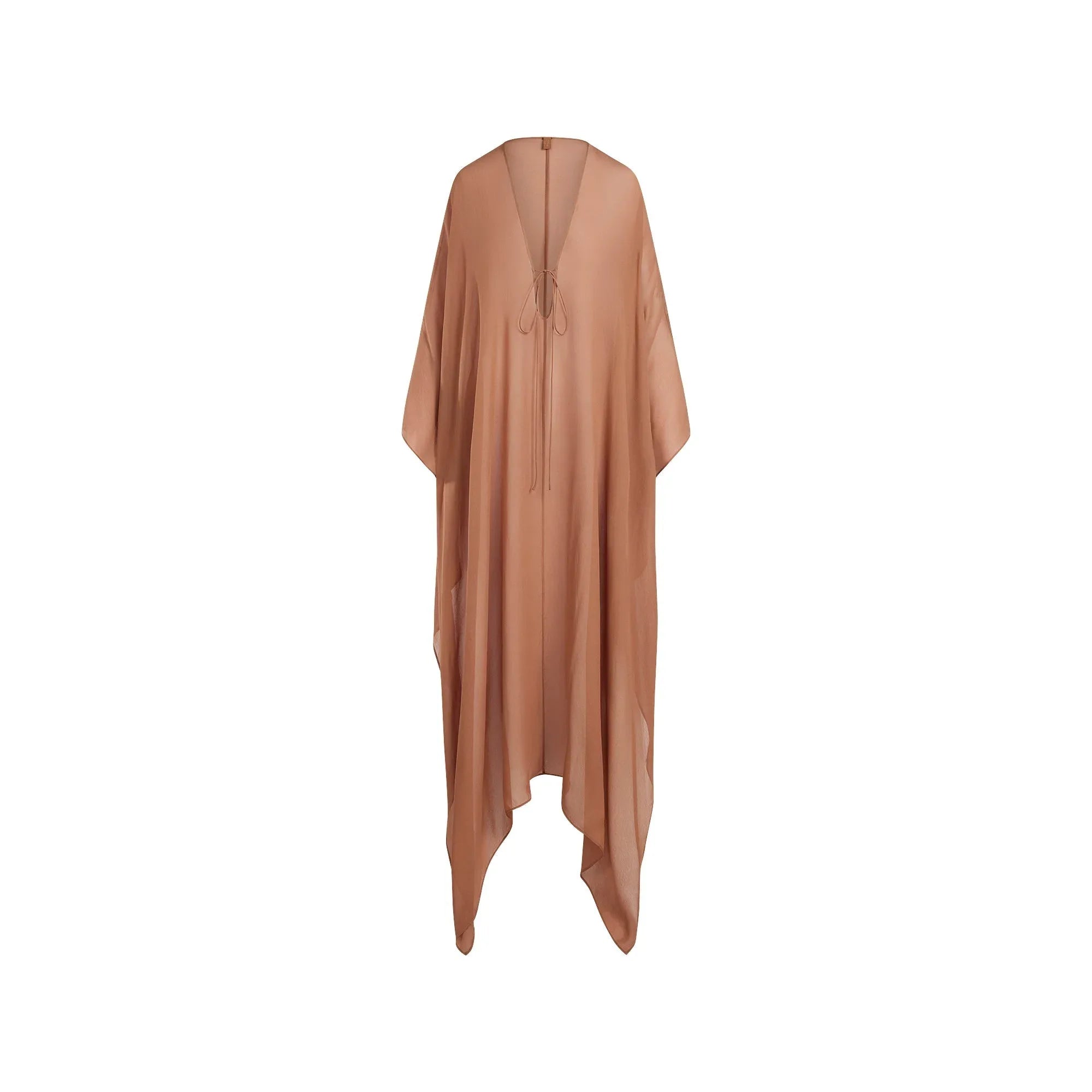 SKIMS SHEER COVER-UPS LONG KAFTAN | CHESTNUT - KAFTAN - My Suti