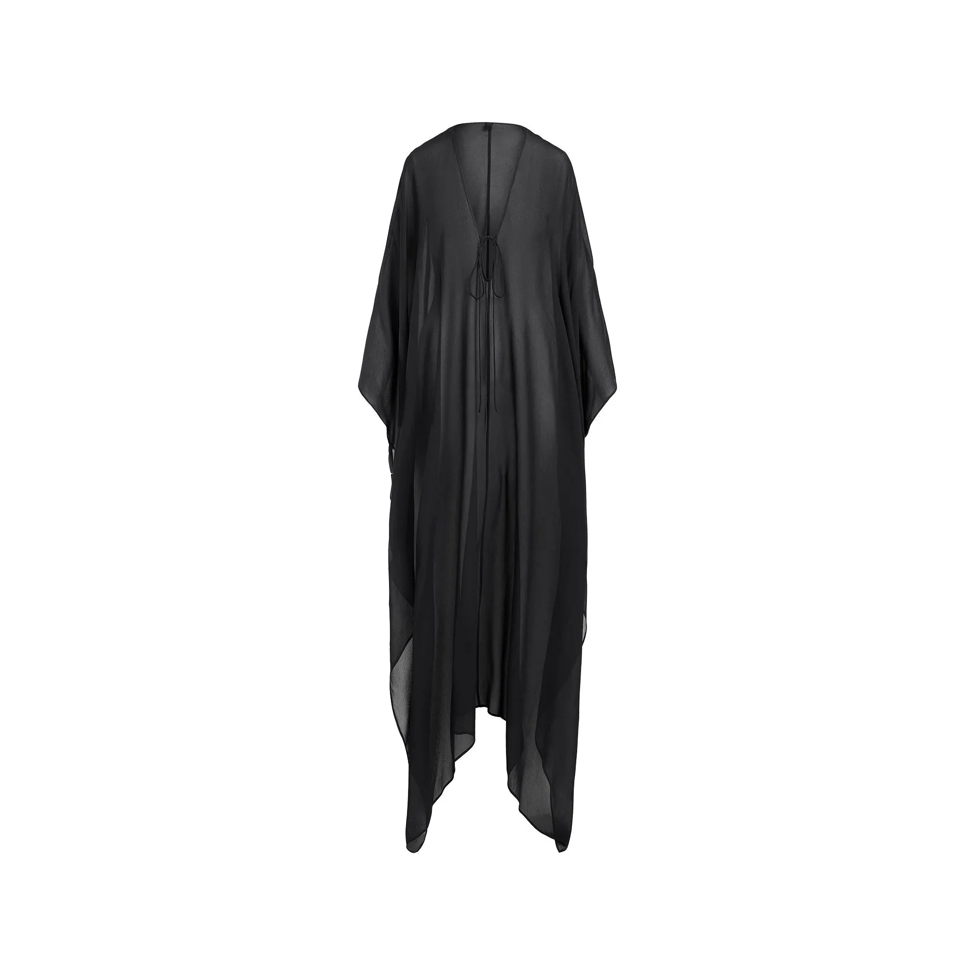 SKIMS SHEER COVER-UPS LONG KAFTAN | OBSIDIAN - KAFTAN - My Suti