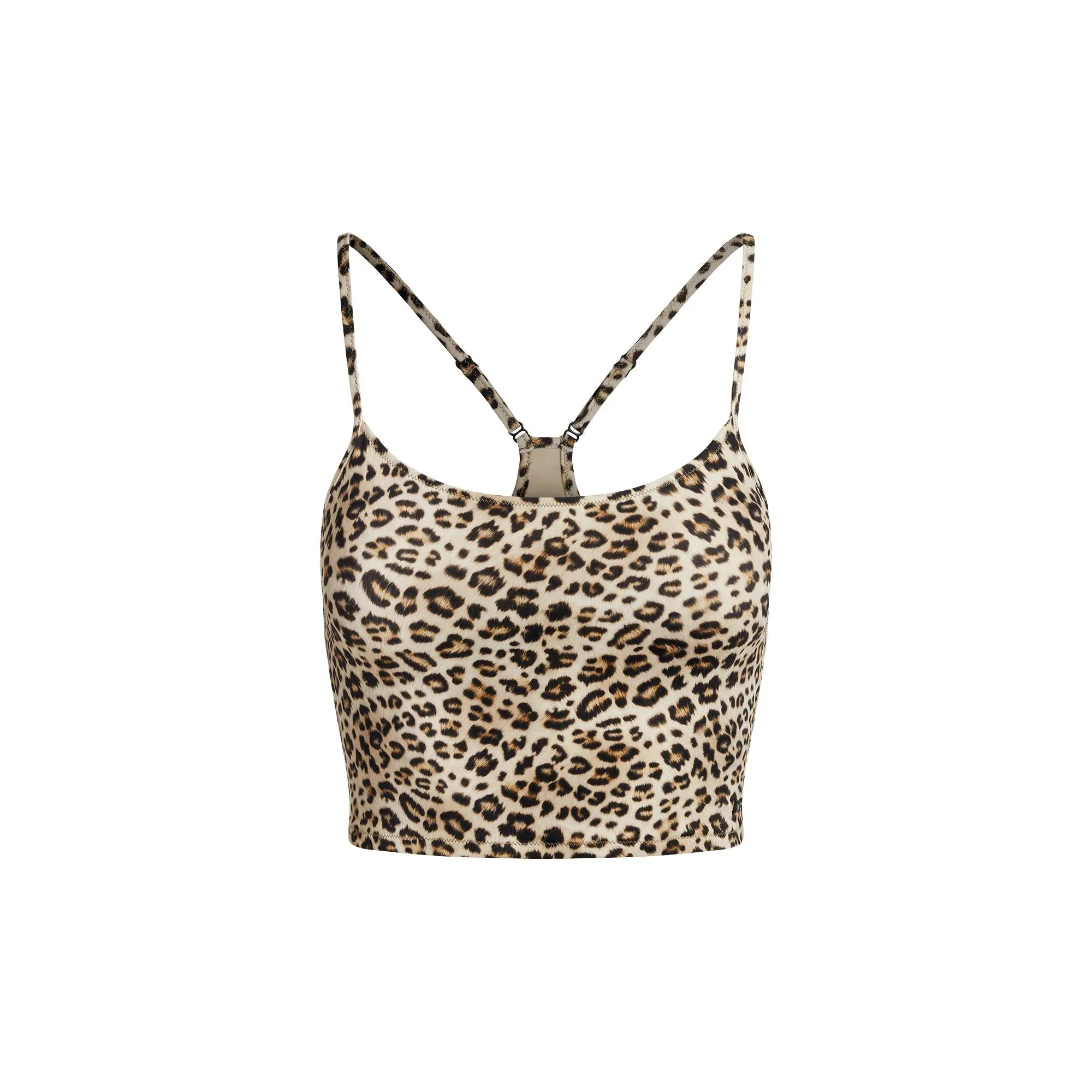 SKIMS SIGNATURE SWIM CAMI TOP | CHAMPAGNE LEOPARD PRINT - ÜST - My Suti