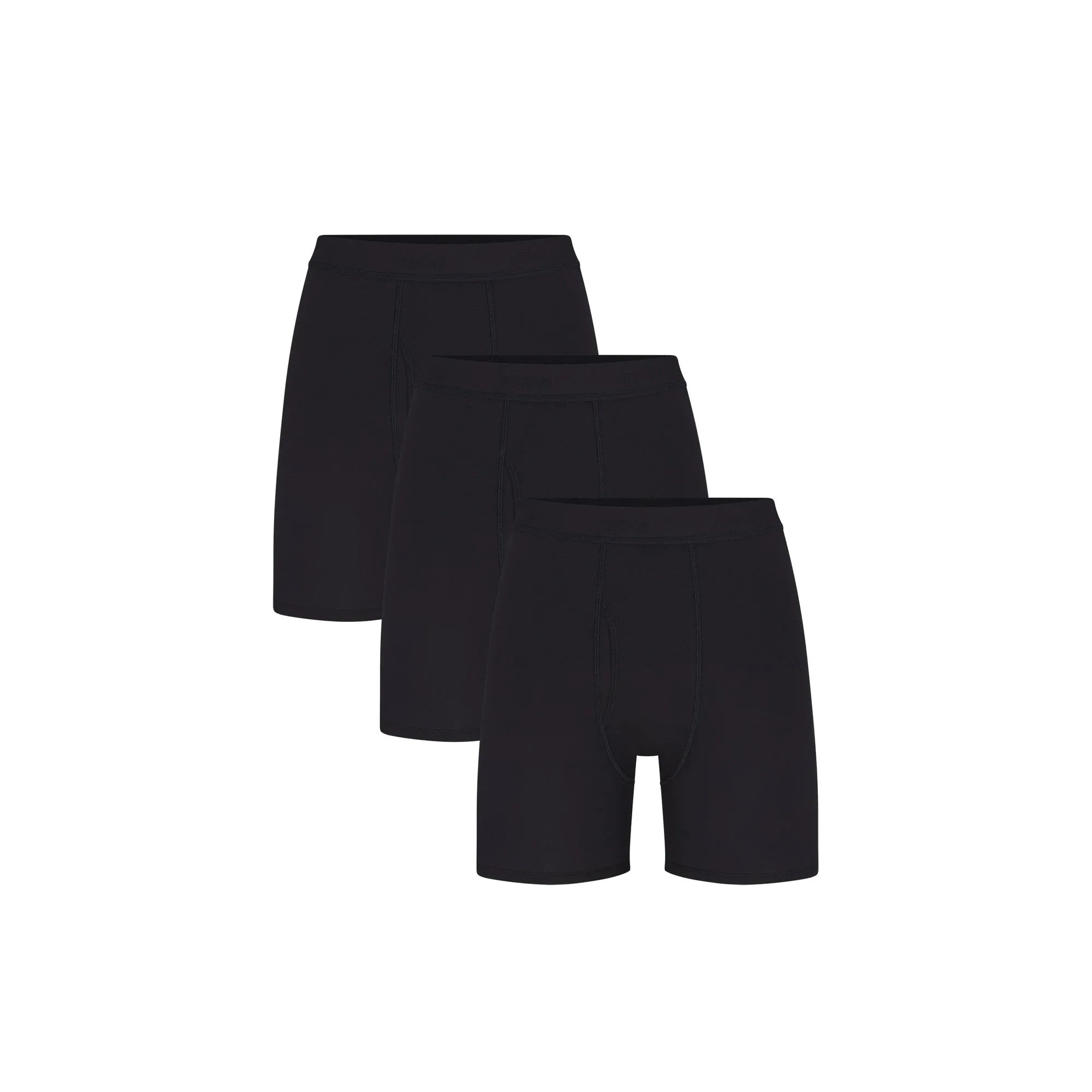 SKIMS BASICS MENS COTTON BOXER BRIEF 3-PACK | OBSIDIAN - KUTU KALIP ŞORT - My Suti