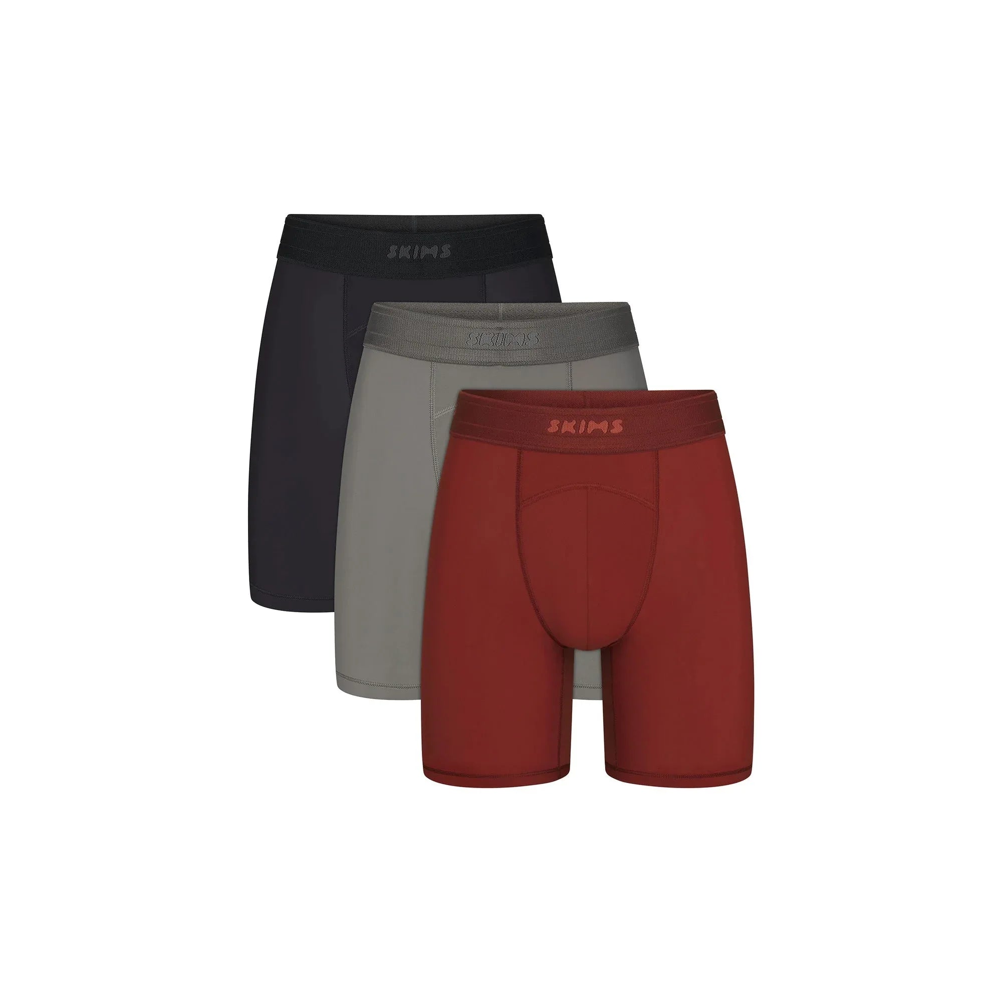 SKIMS SPORT MENS 7" BOXER BRIEF 3-PACK | SANGRIA MULTI - KUTU KALDIRICI - My Suti