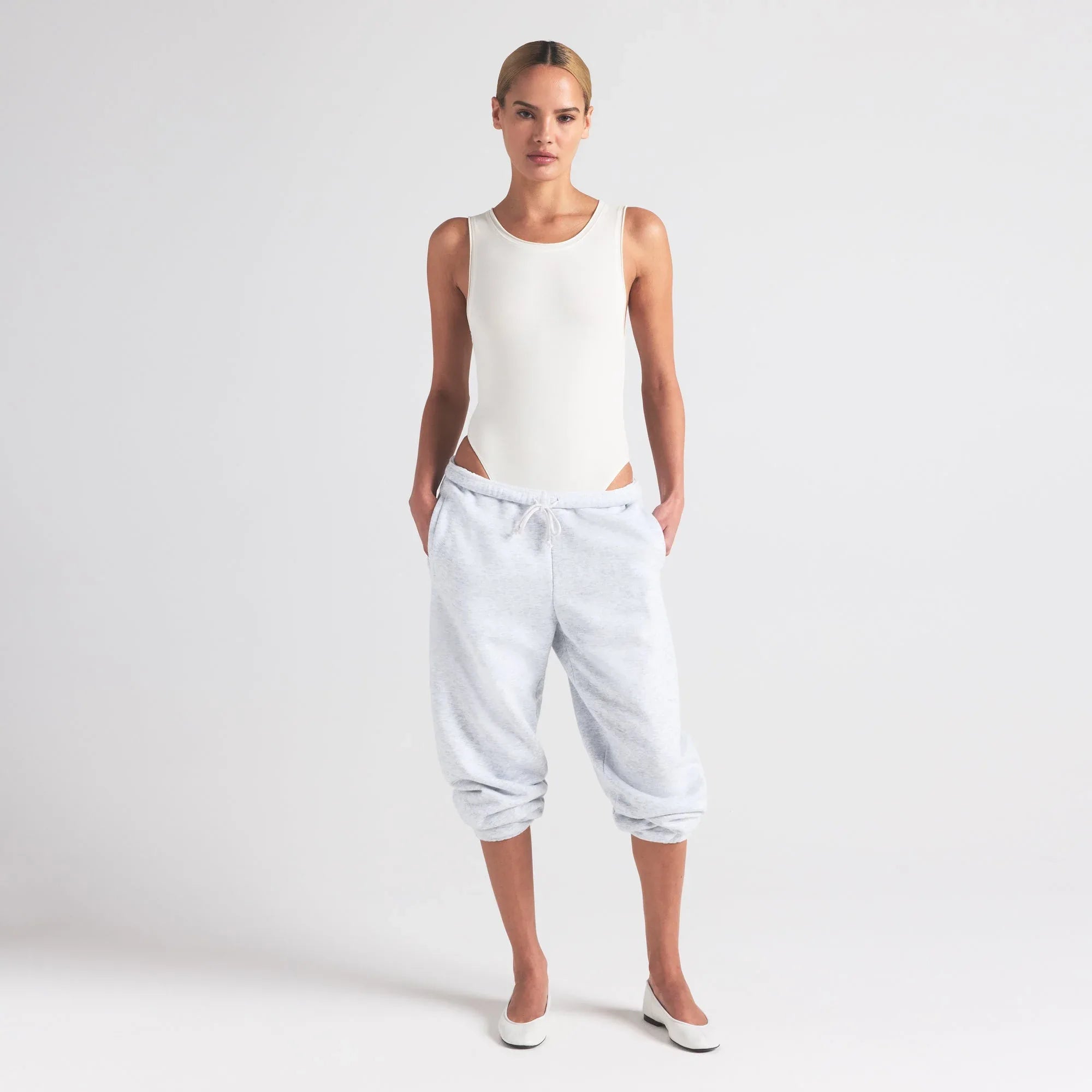 SKIMS COTTON JERSEY TANK BODYSUIT | MARBLE - BODYSUIT - My Suti