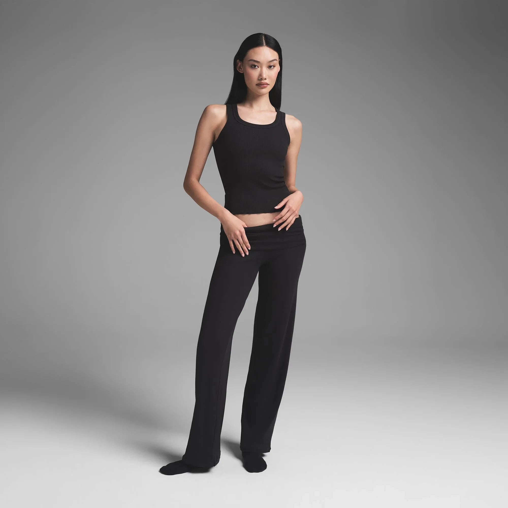 SKIMS COTTON RIB SCOOP NECK TANK | SOOT - TİŞÖRT - My Suti