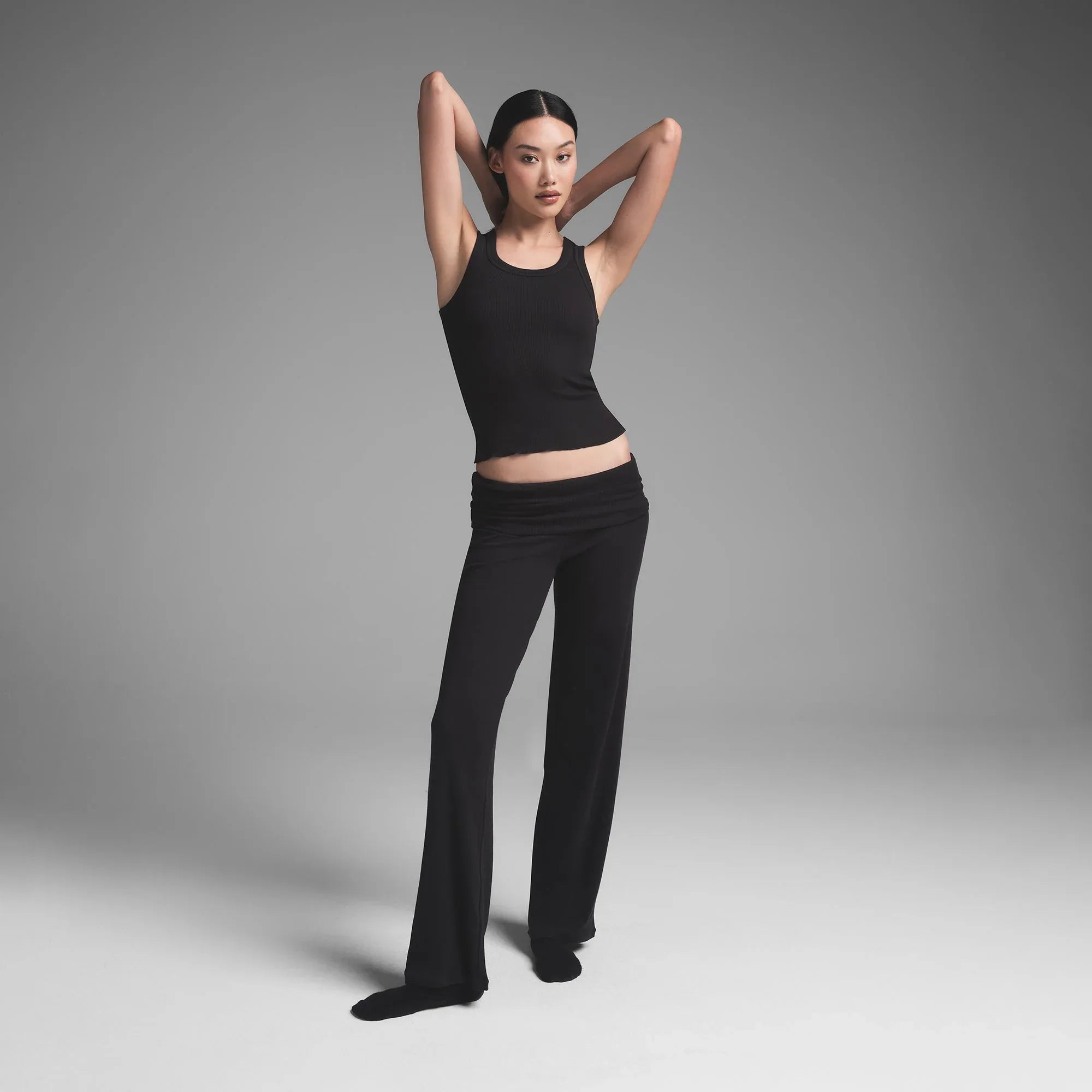 SKIMS COTTON RIB SCOOP NECK TANK | SOOT - TİŞÖRT - My Suti