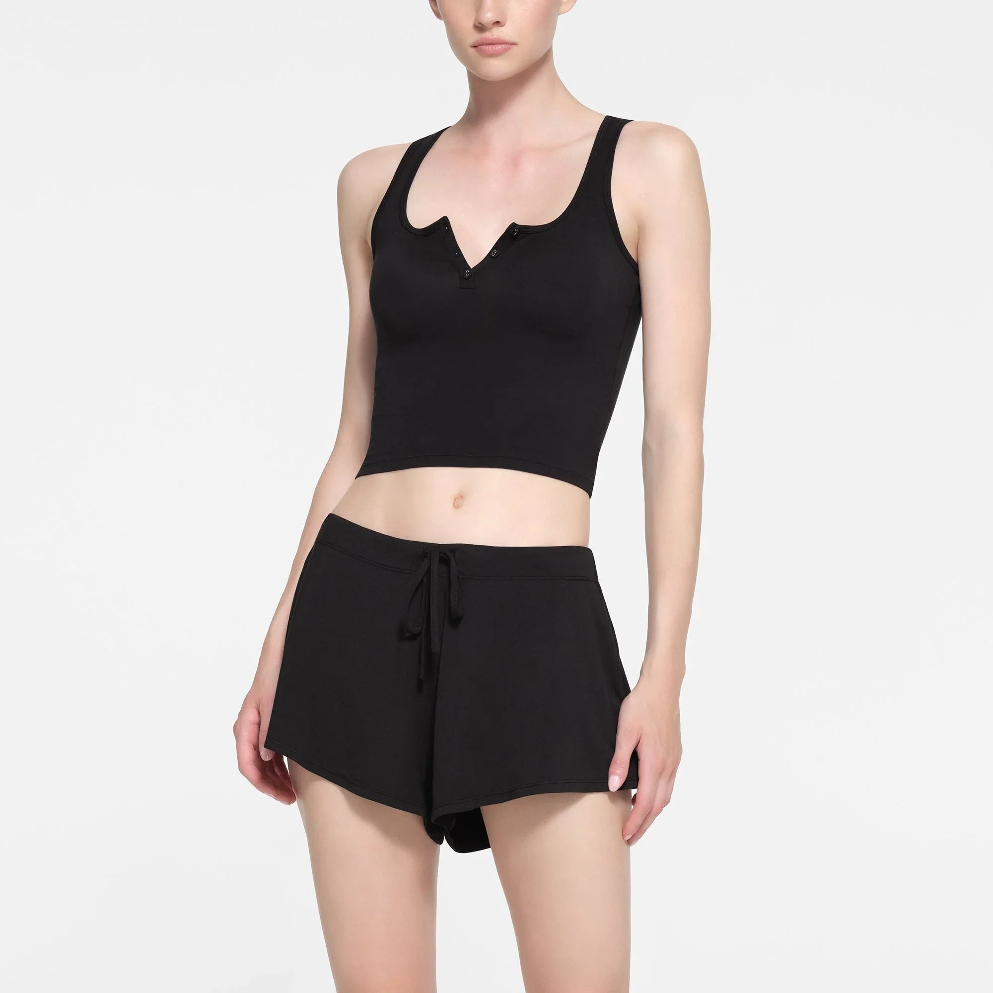 SKIMS SLEEP HENLEY TANK | ONYX - TİŞÖRT - My Suti