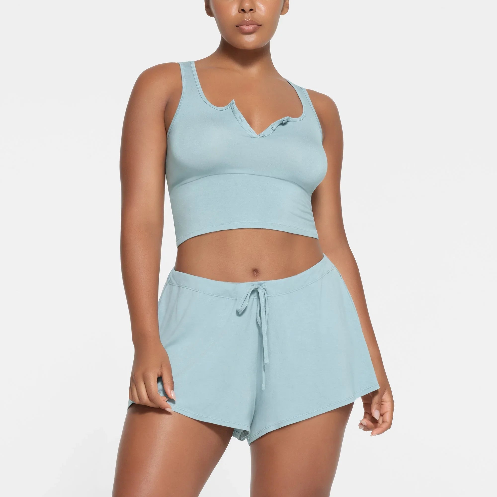 SKIMS SLEEP HENLEY TANK | SKY - TİŞÖRT - My Suti