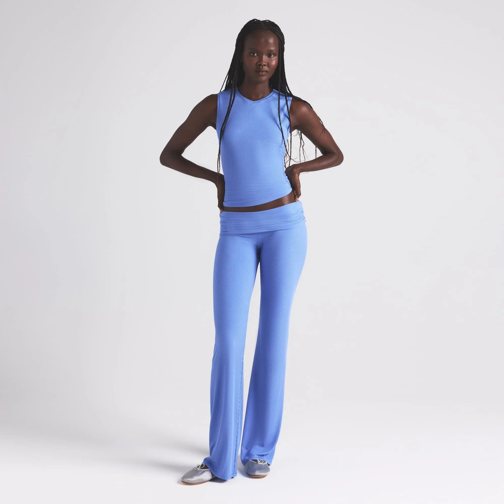 SKIMS SOFT LOUNGE V NECK TANK | CIELO - TİŞÖRT - My Suti