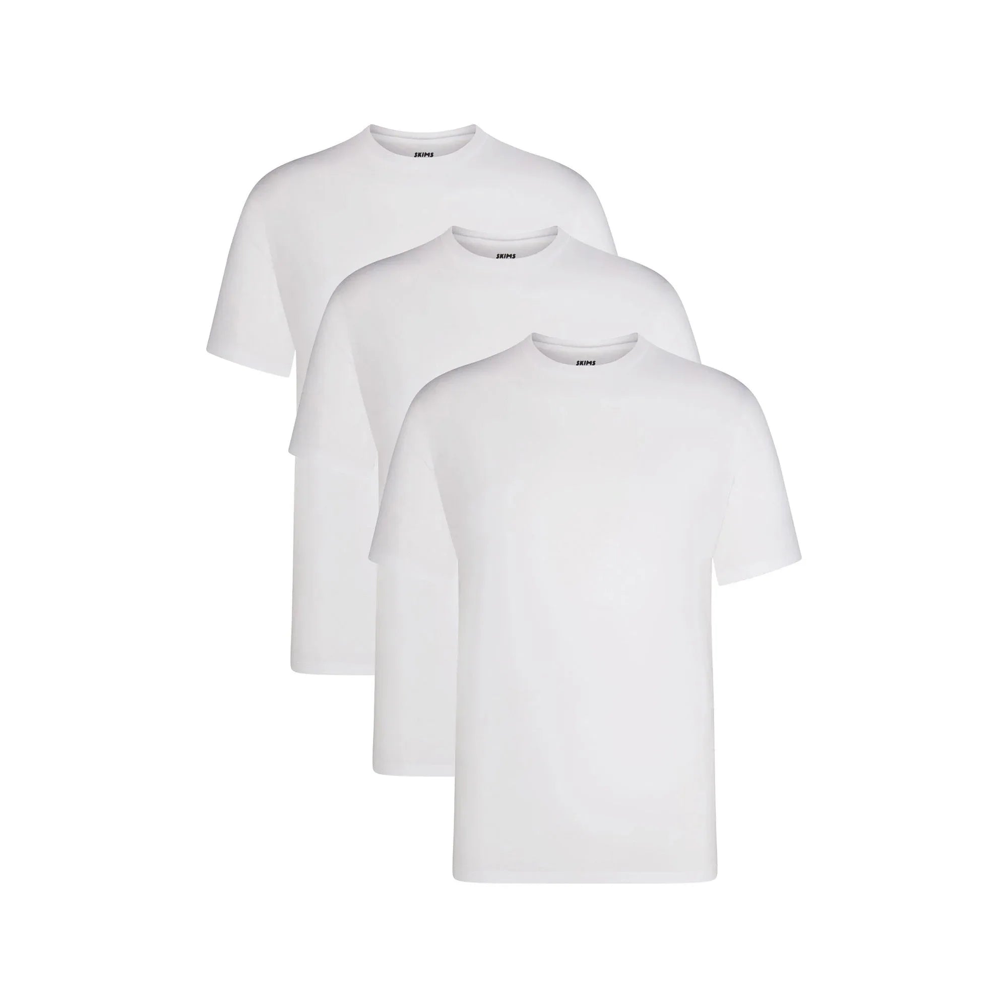SKIMS BASICS MENS LIGHTWEIGHT T-SHIRT 3-PACK | CHALK - TİŞÖRT - My Suti