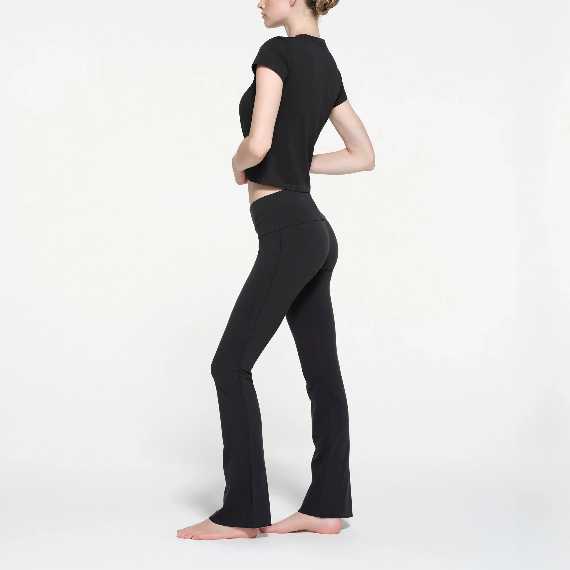 SKIMS RELAXED TEES SHRUNKEN T-SHIRT | ONYX - TİŞÖRT - My Suti