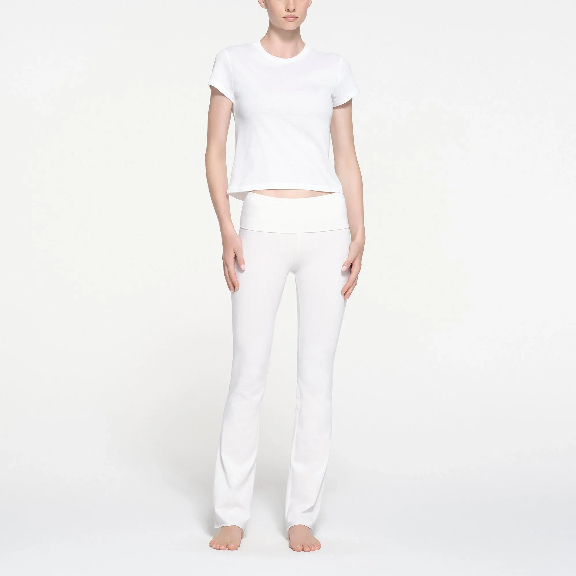 SKIMS RELAXED TEES SHRUNKEN T-SHIRT | SNOW - TİŞÖRT - My Suti