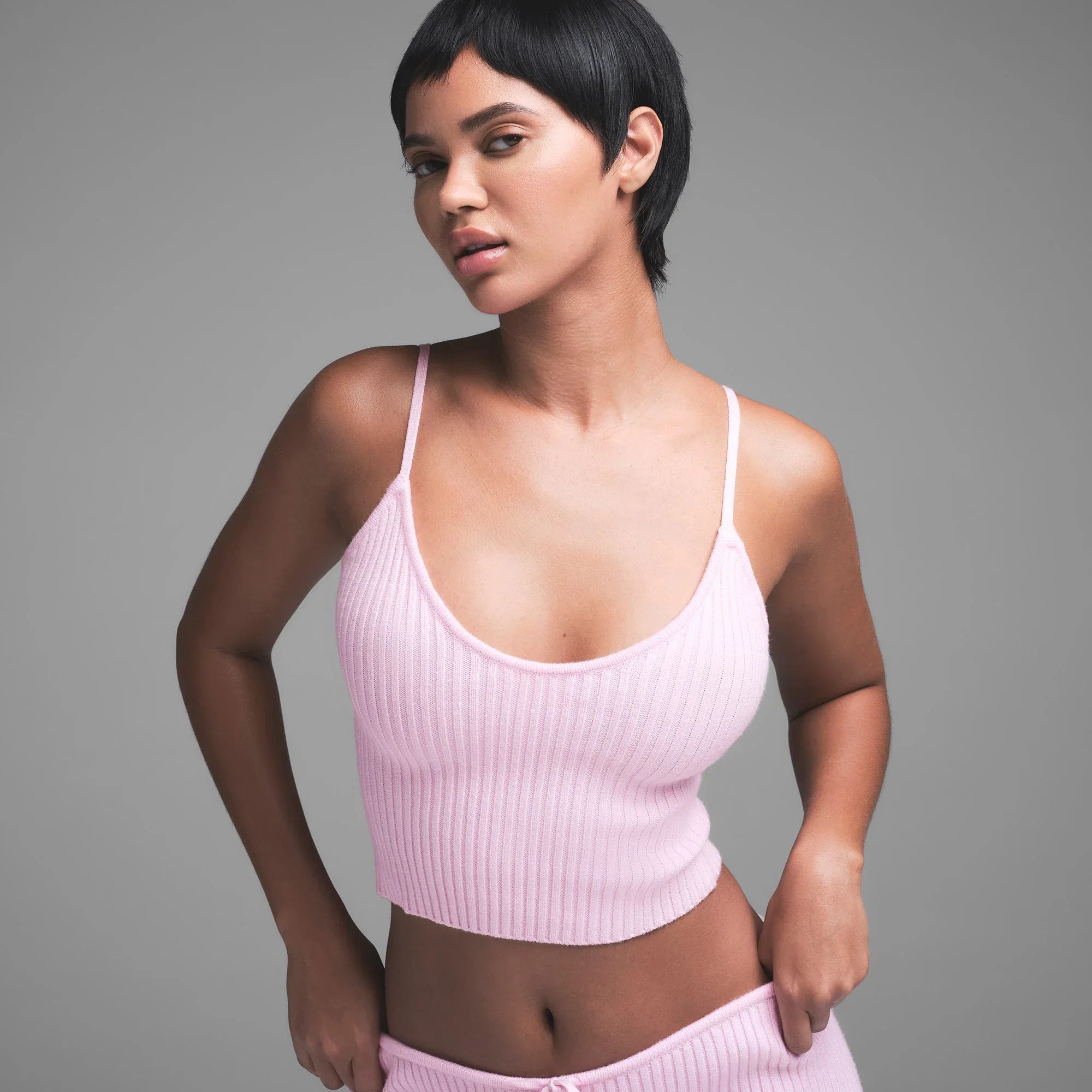 SKIMS SWEATER KNIT CAMI | BABY PINK - KAMİZEL - My Suti