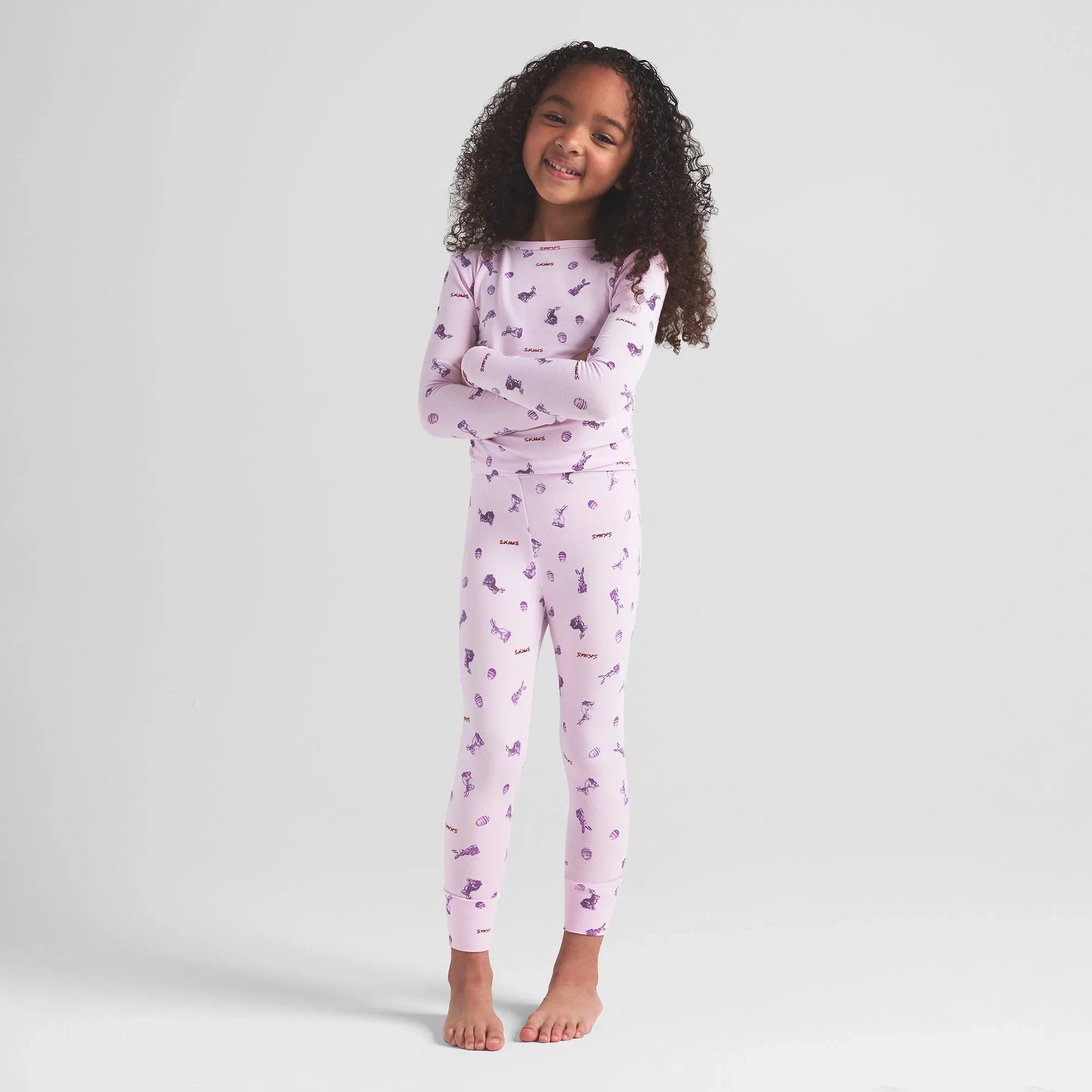 SKIMS SLEEP KIDS SLEEP SET | WILDROSE BUNNY PRINT - TAKIM - My Suti