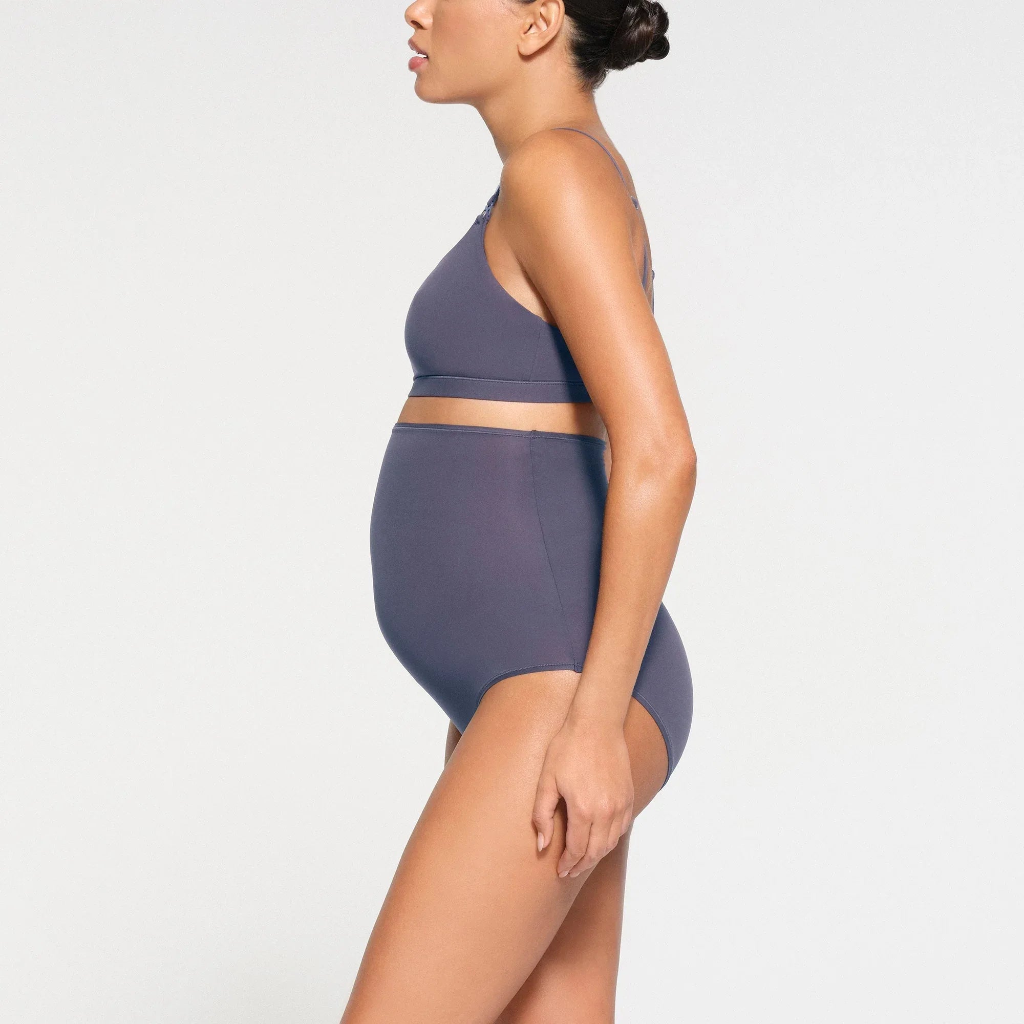 SKIMS FITS EVERYBODY MATERNITY HIGH-WAISTED BRIEF 2-PACK | SLEET AND ONYX - KADIN İÇ ÇAMAŞIRI - My Suti