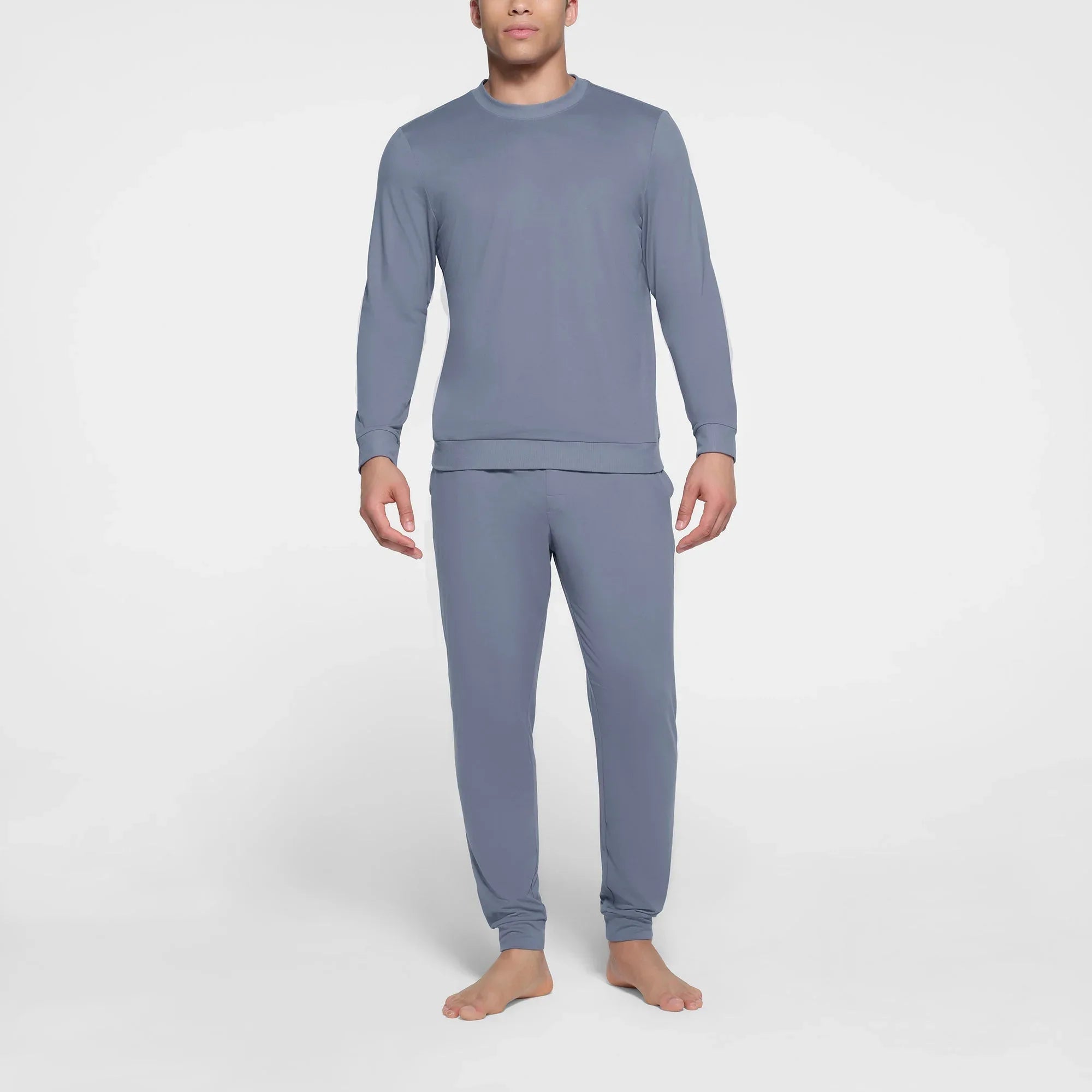 SKIMS OUTDOOR JERSEY MENS CLASSIC CREWNECK | STEEL BLUE - KAZAK - My Suti