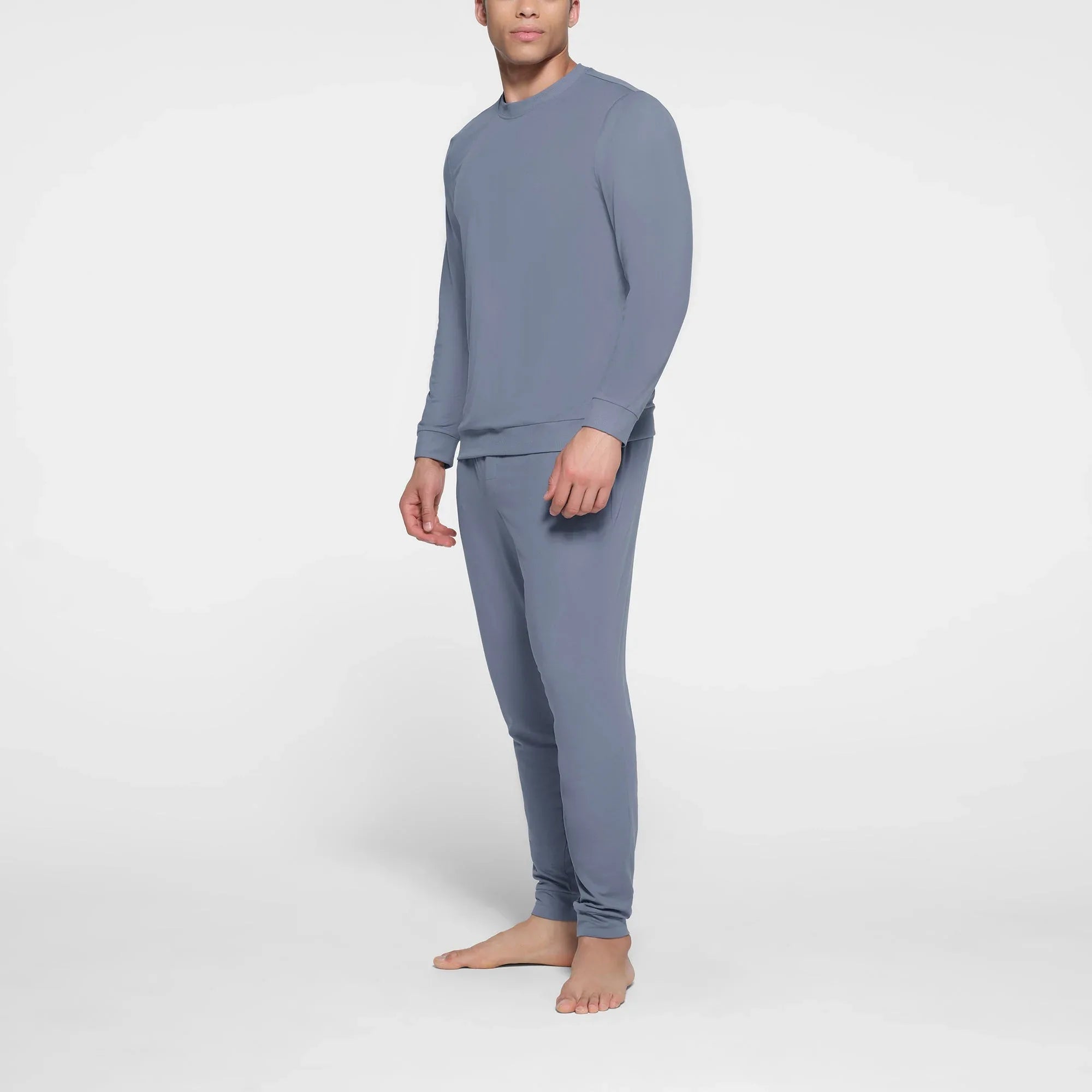 SKIMS OUTDOOR JERSEY MENS CLASSIC CREWNECK | STEEL BLUE - KAZAK - My Suti