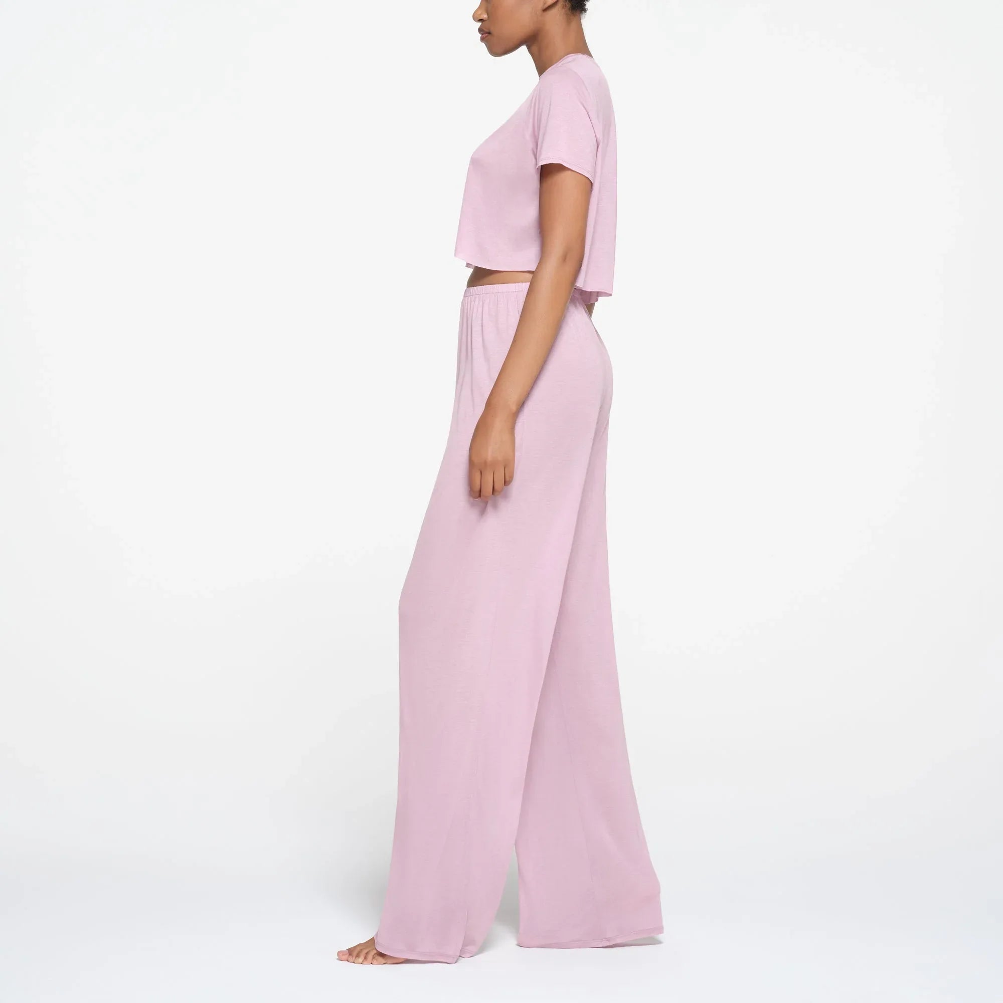 SKIMS KIMS SLEEP CROPPED T-SHIRT | ORCHID - TİŞÖRT - My Suti